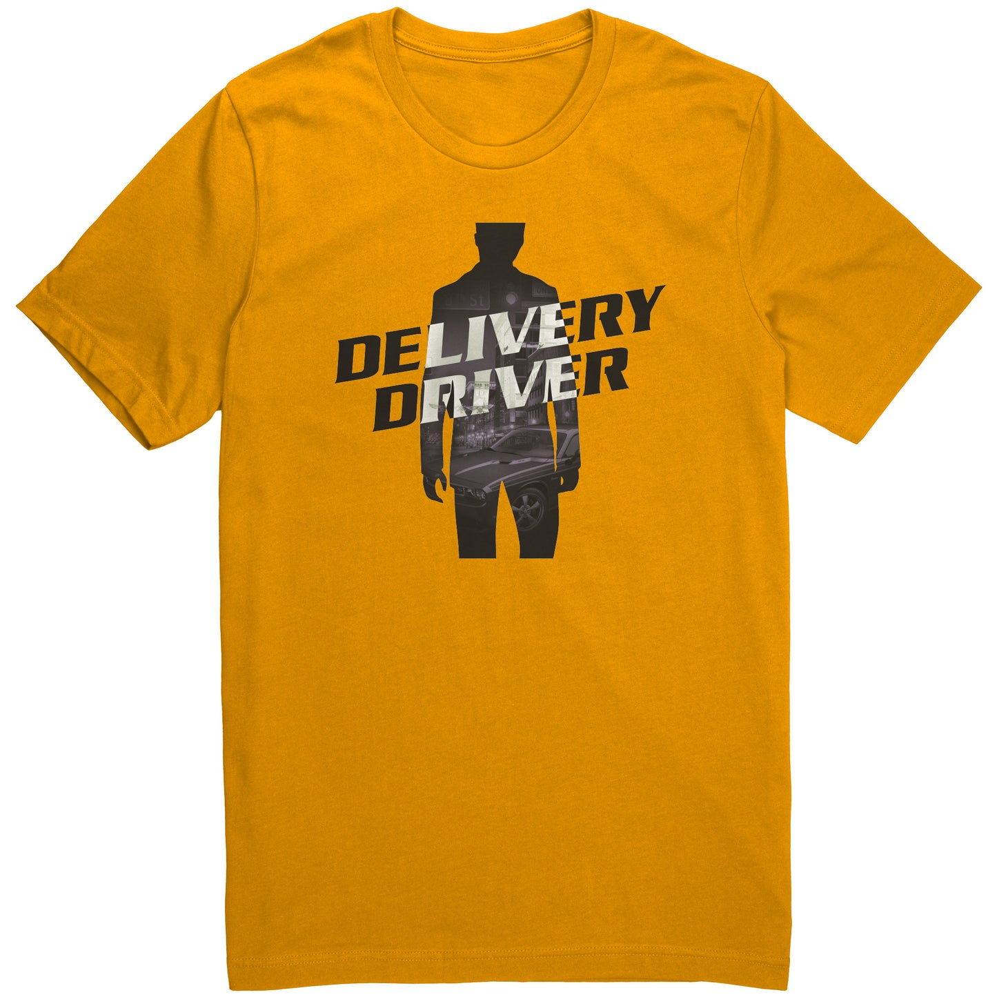 Delivery Driver Retro Video Game Parody Logo Graphic Tee