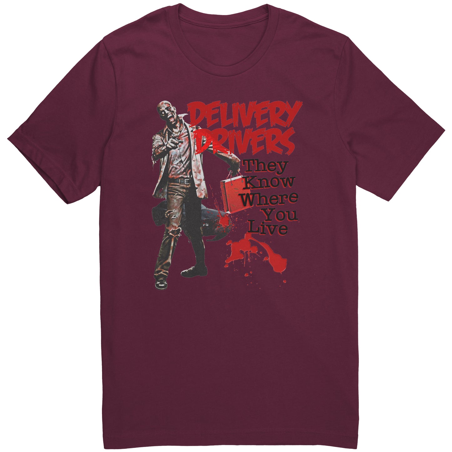 Delivery Driver Zombie Graphic Tee