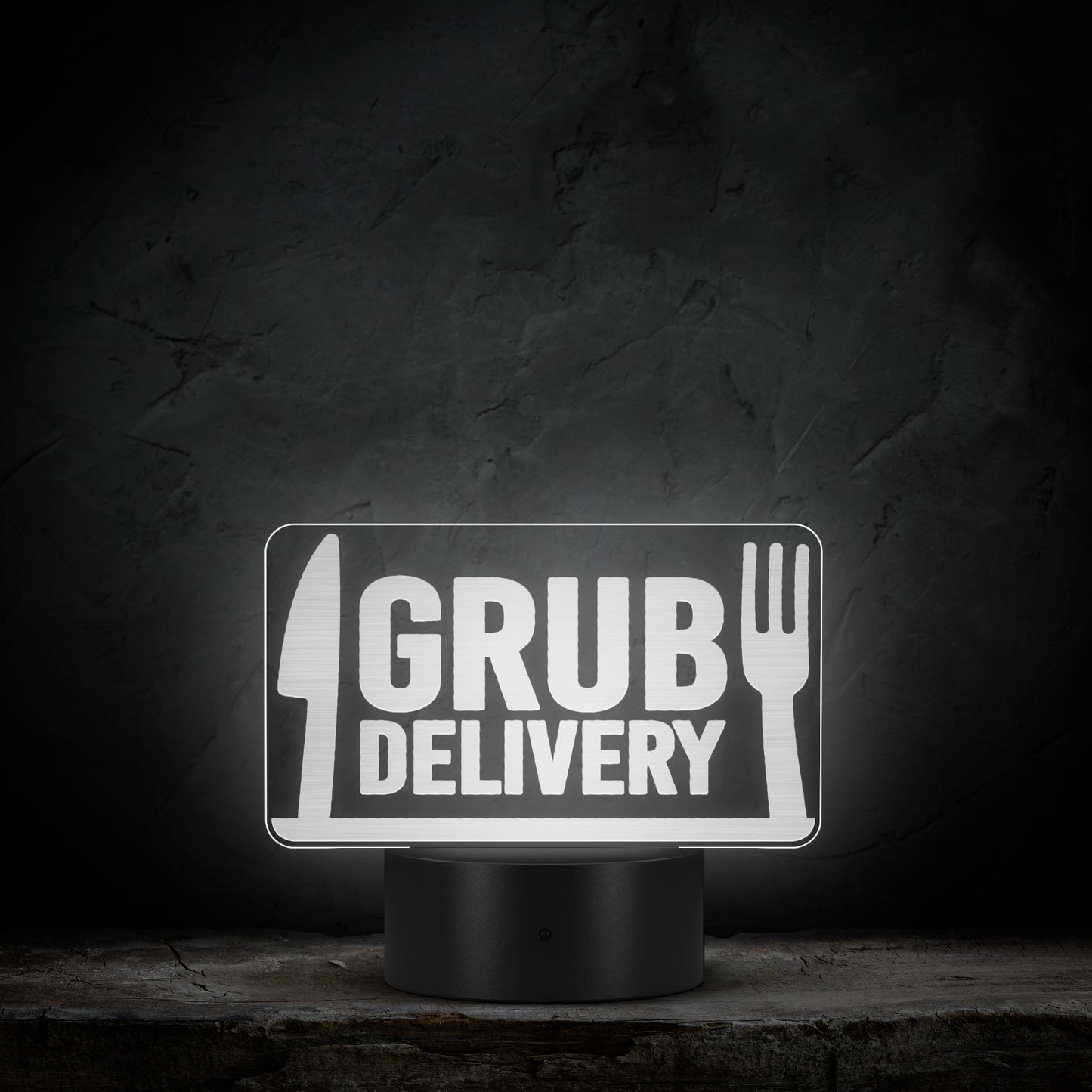 Grub Delivery LED Sign