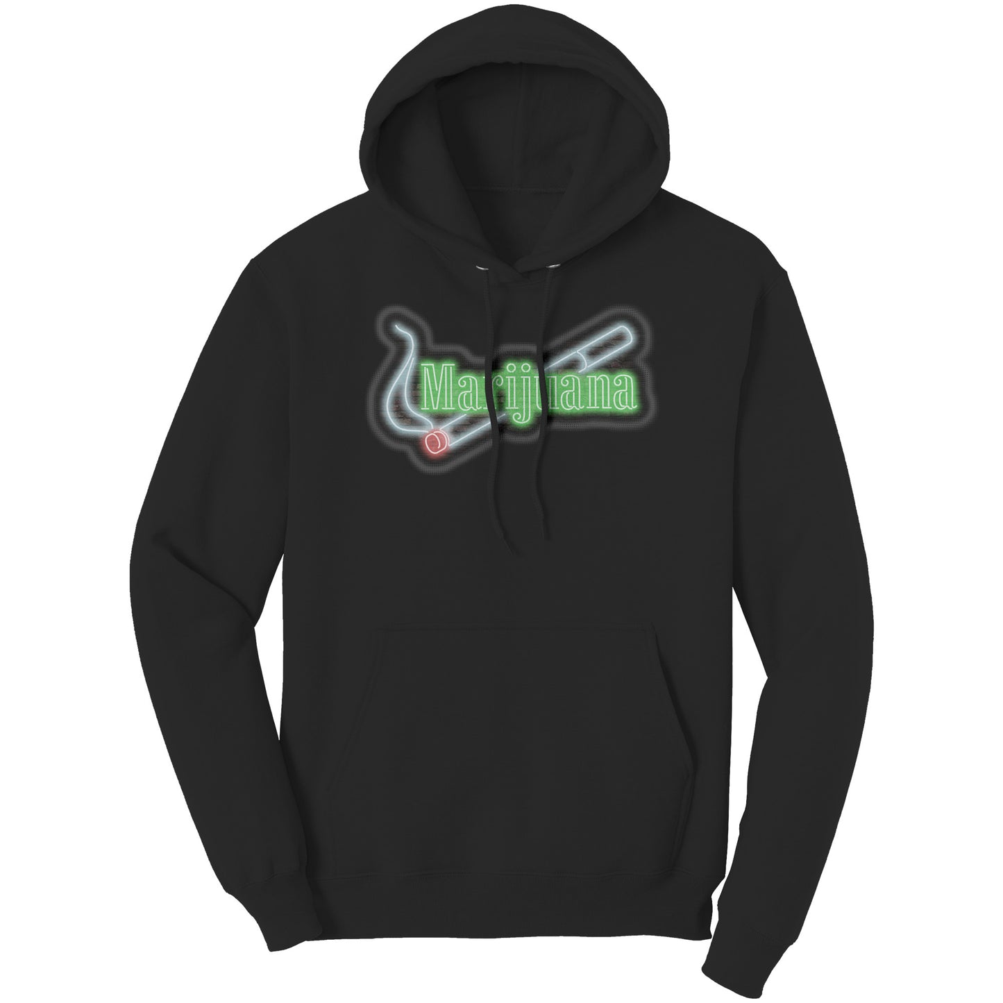 Marijuana Neon Sign Hoodie