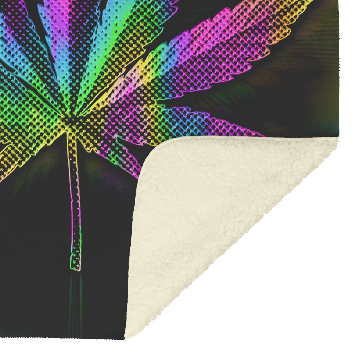 Pot Matrix Sherpa Fleece Blanket