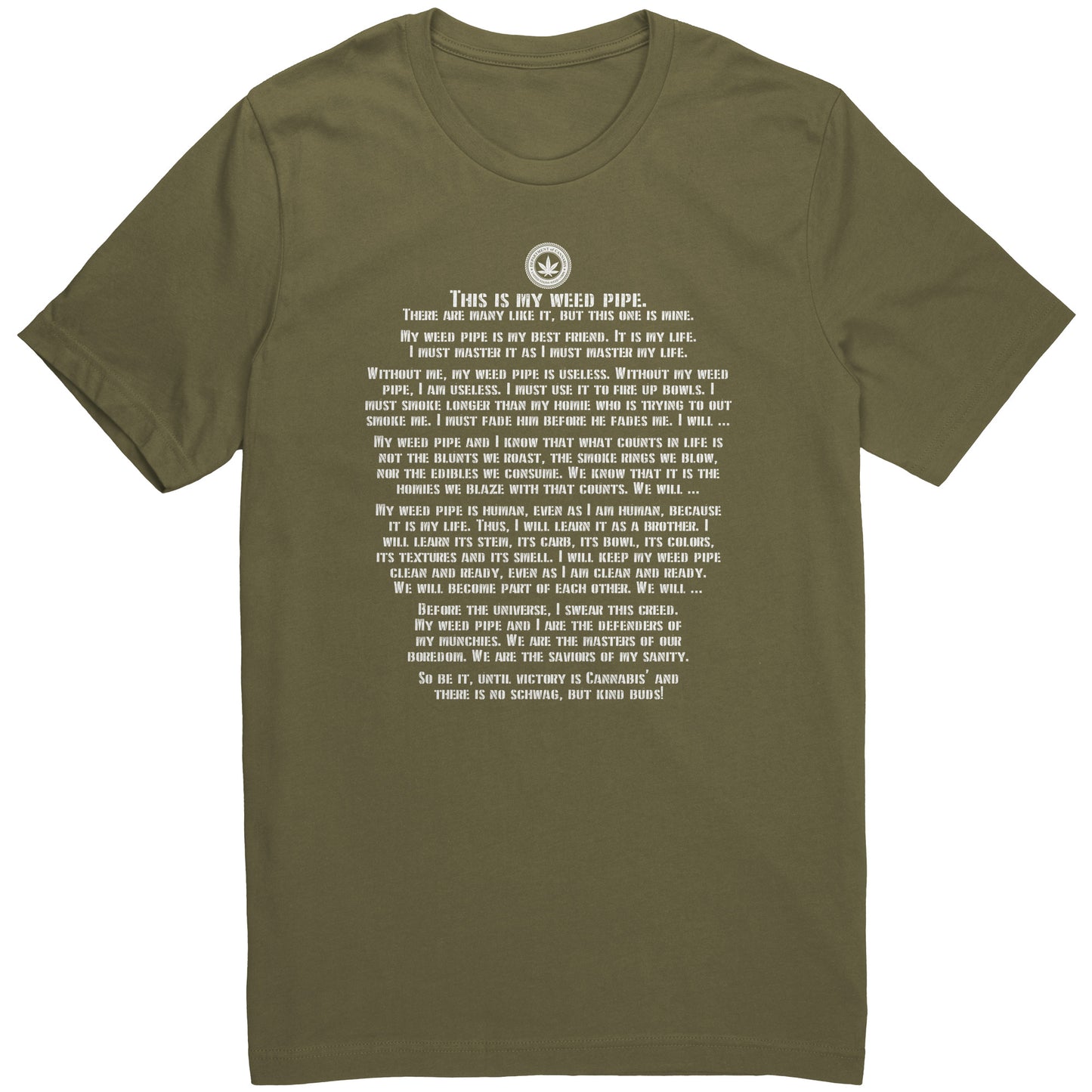 The Weed Pipe Creed Tee