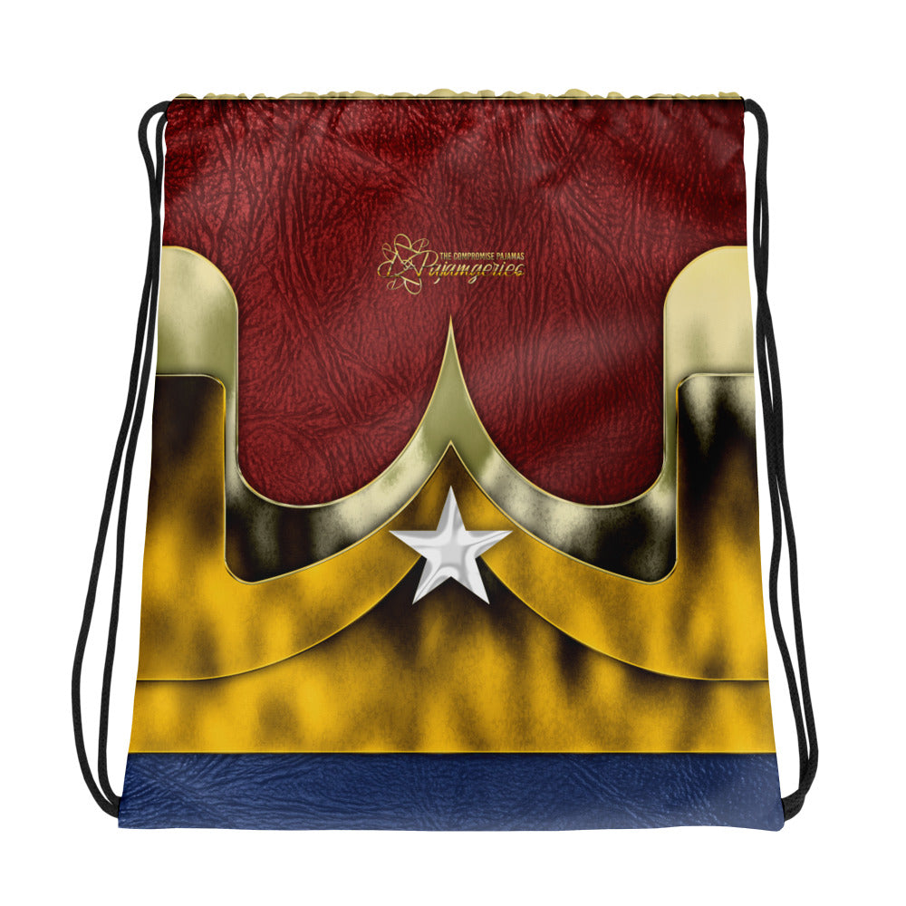Pajamgeries Drawstring Overnight Bag - Superheroine