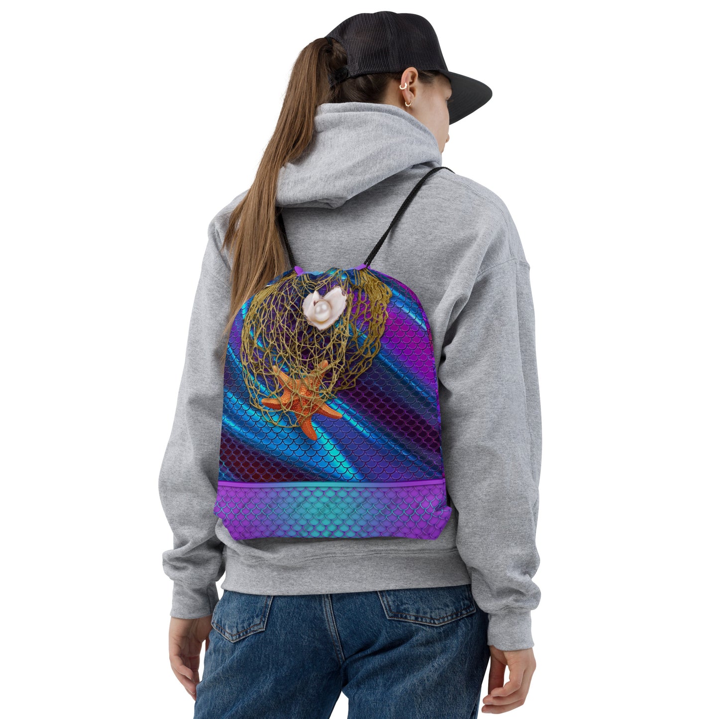 Pajamgeries Drawstring Overnight Bag - Mermaid