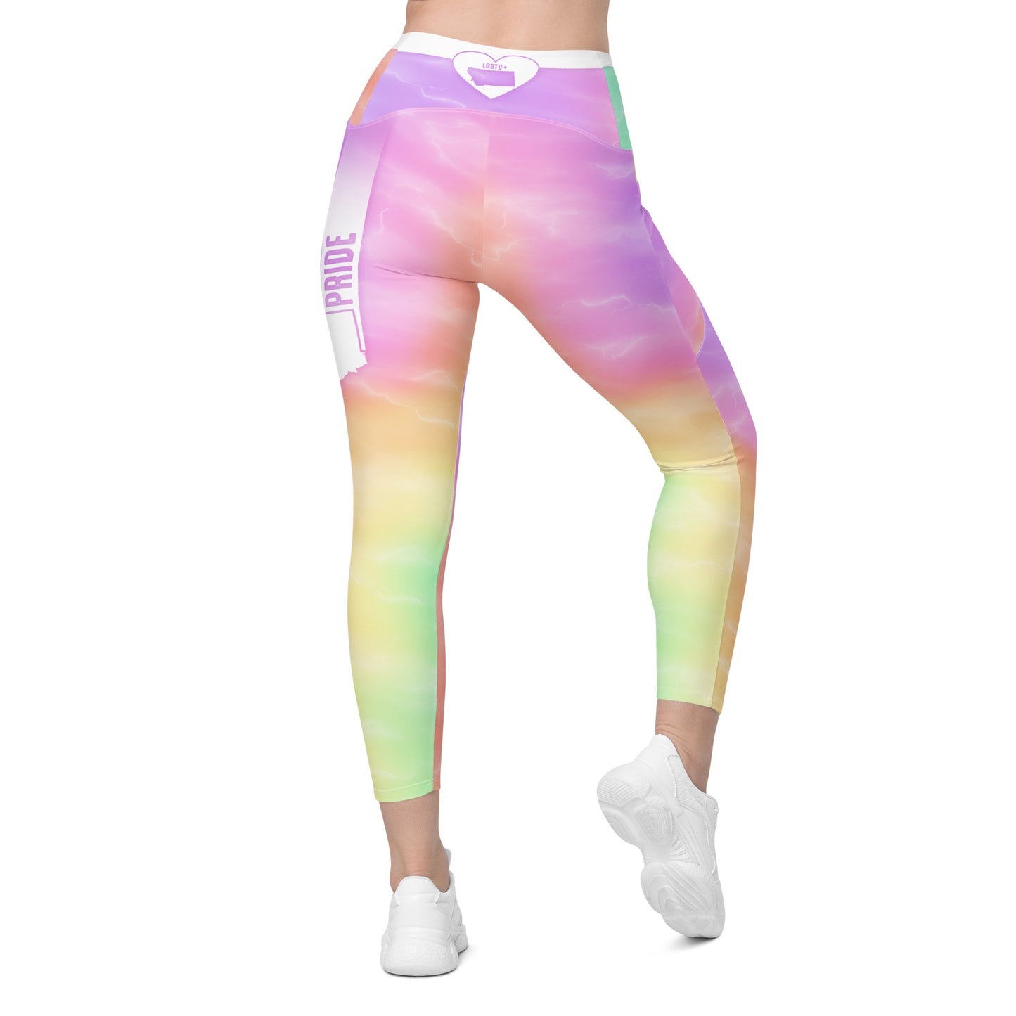 Pastel Rainbow Pride Leggings with Pockets