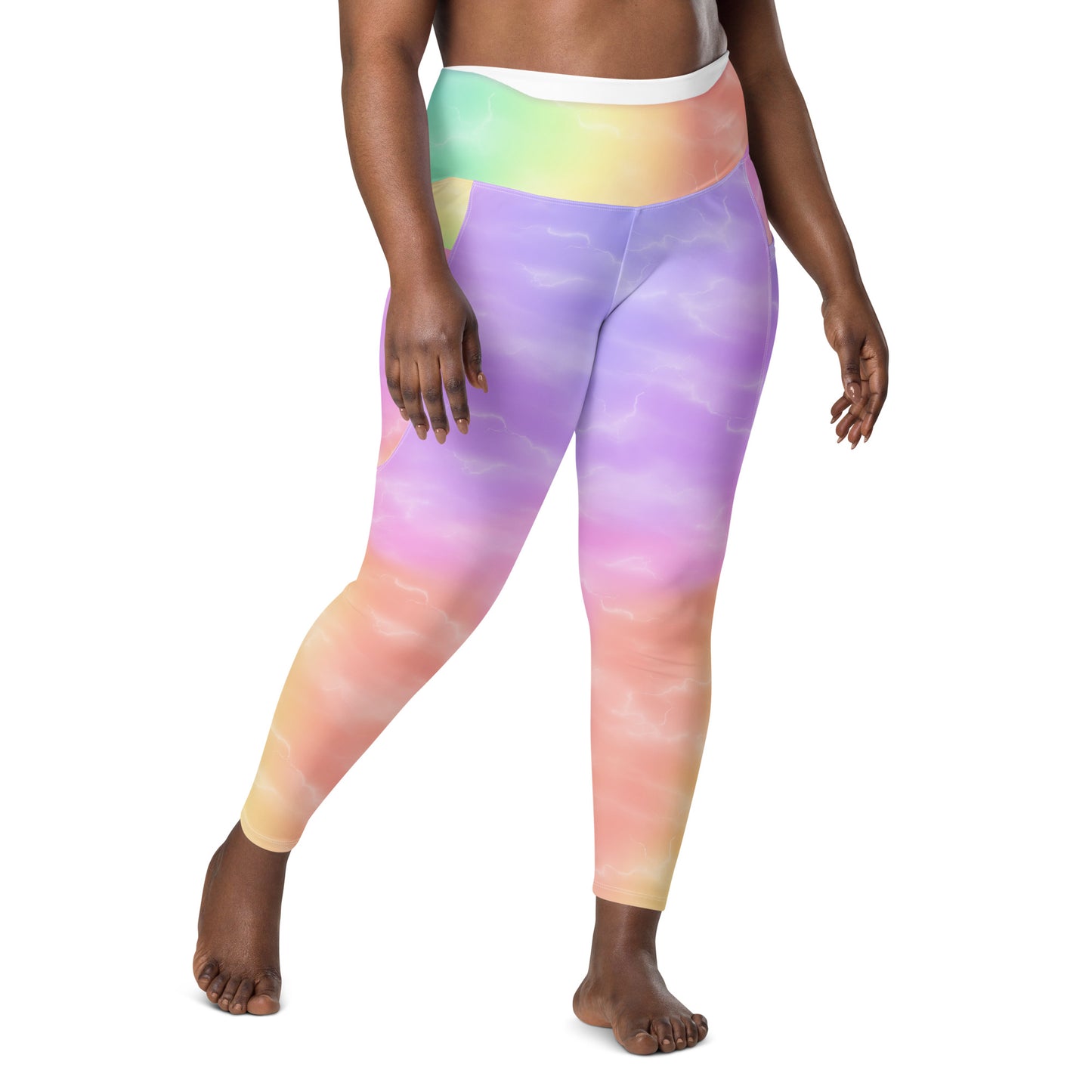 Pastel Rainbow Pride Leggings with Pockets