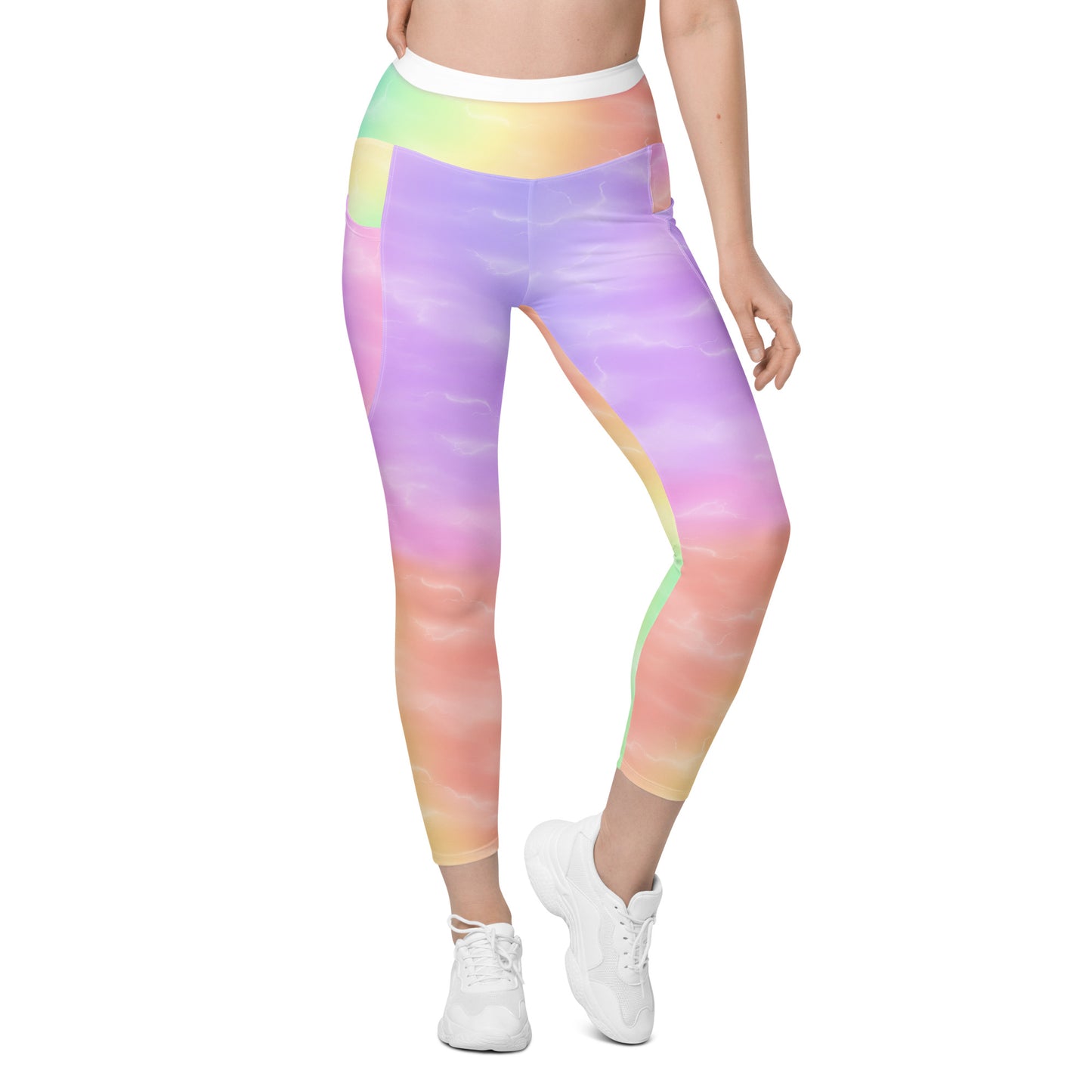 Pastel Rainbow Pride Leggings with Pockets