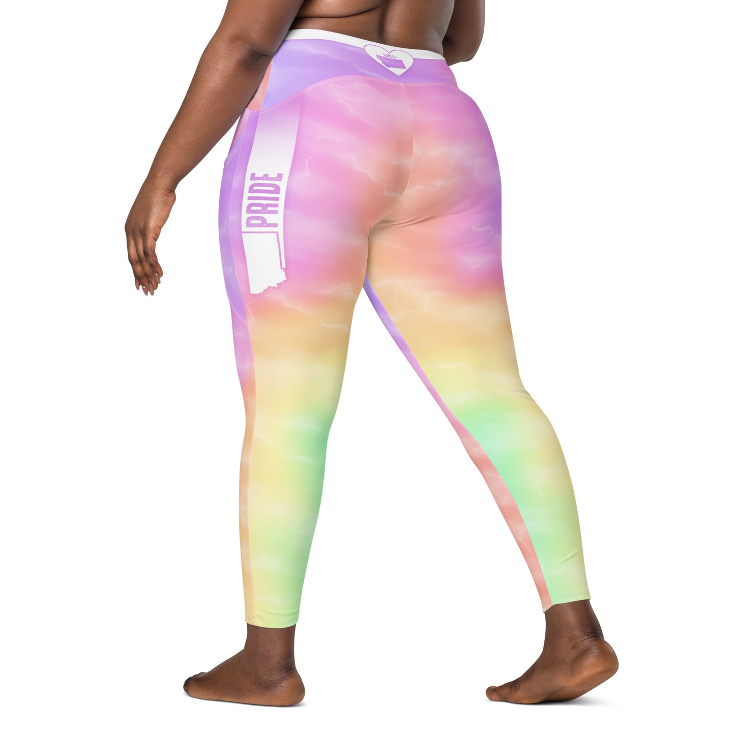 Pastel Rainbow Pride Leggings with Pockets