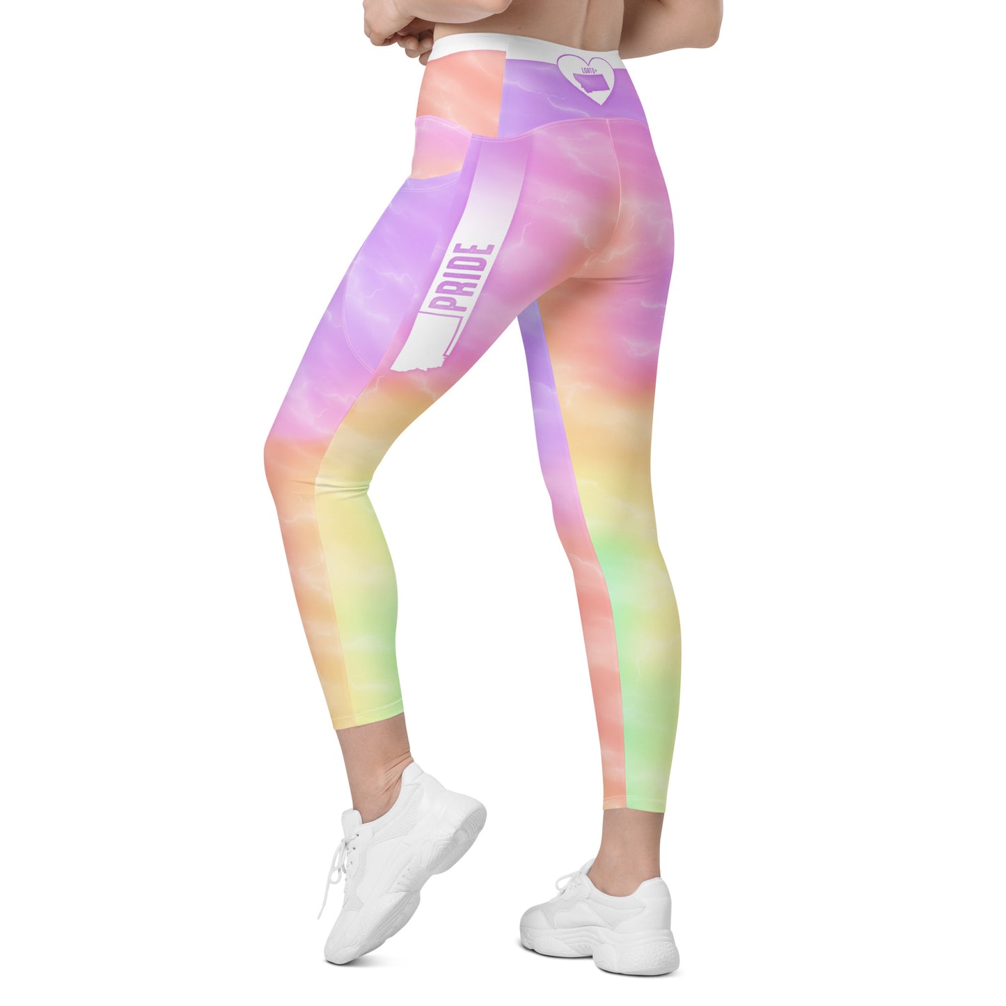 Pastel Rainbow Pride Leggings with Pockets