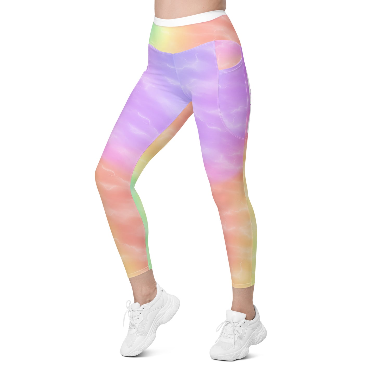 Pastel Rainbow Pride Leggings with Pockets