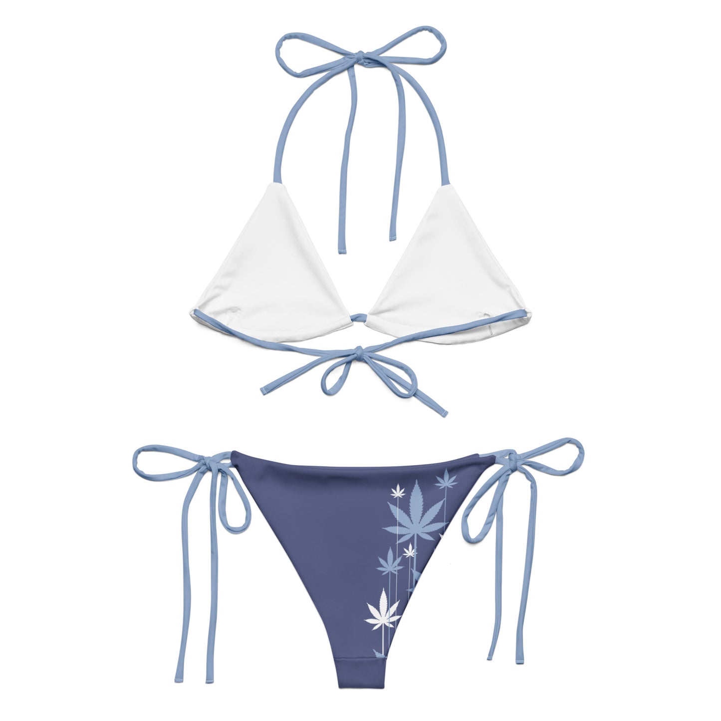 Tranquil All-Over Print Recycled String Bikini