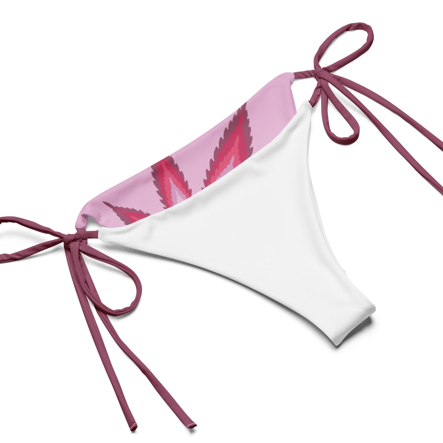 Shades of Pink All-Over Print Recycled String Bikini