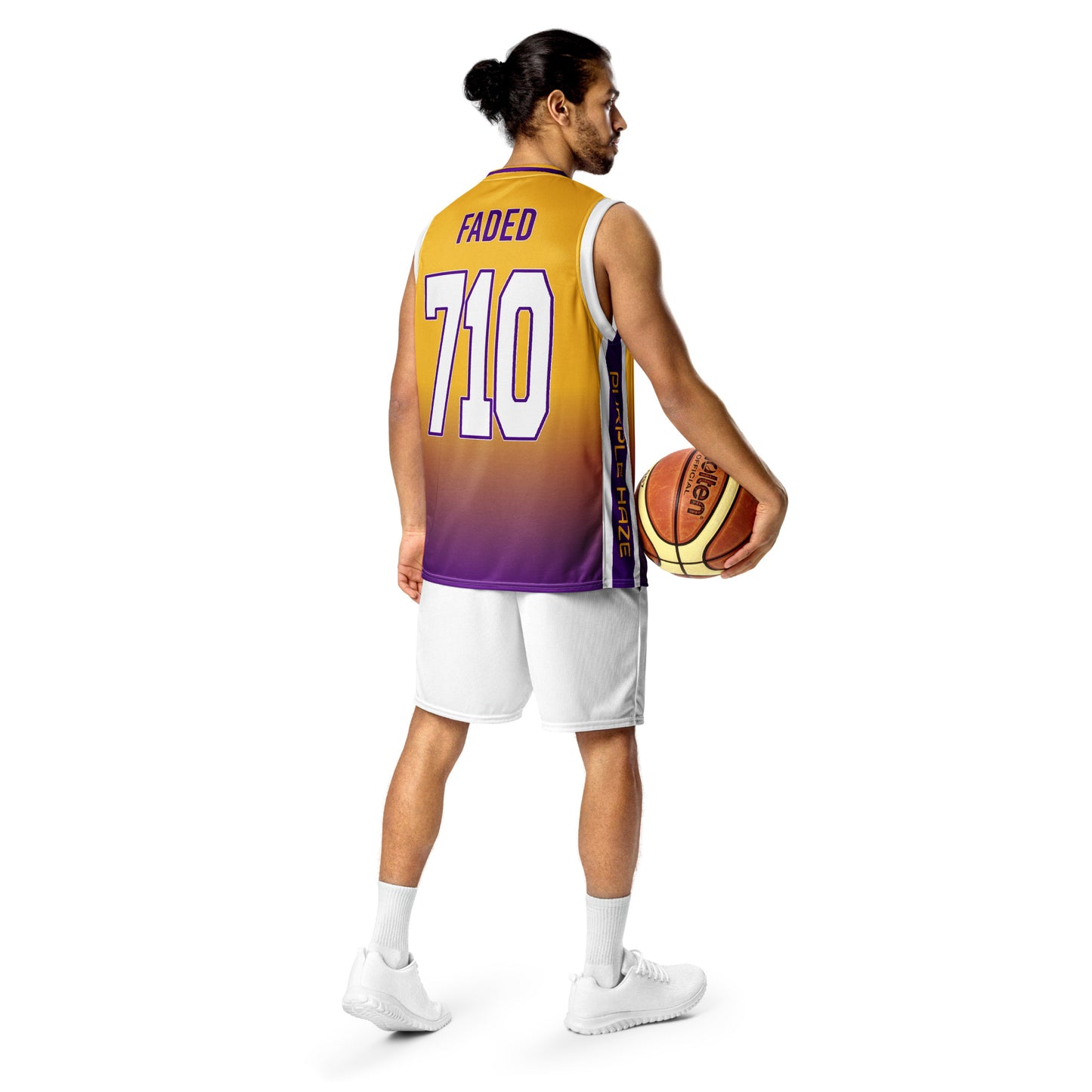 Purple Haze Recycled Unisex Basketball Jersey