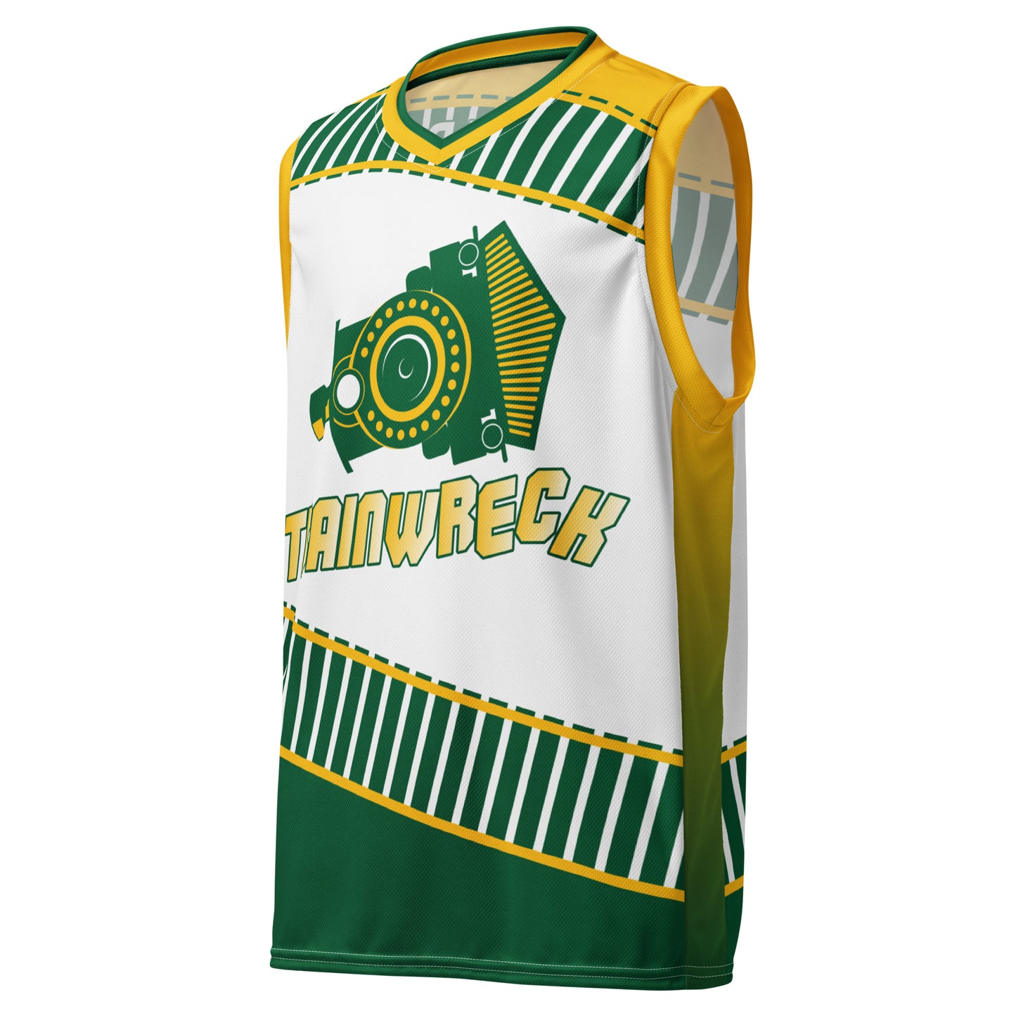 Trainwreck Recycled Unisex Basketball Jersey