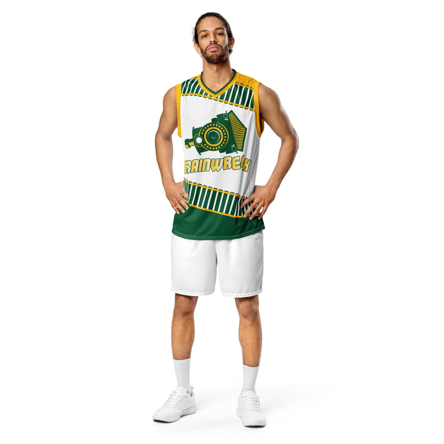 Trainwreck Recycled Unisex Basketball Jersey