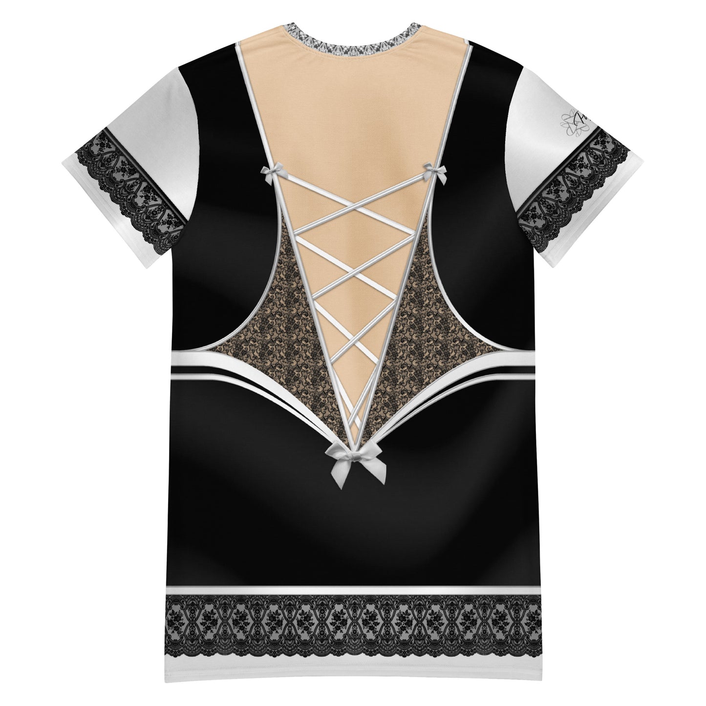 Pajamgeries T-shirt Dress - French Maid - Ivory