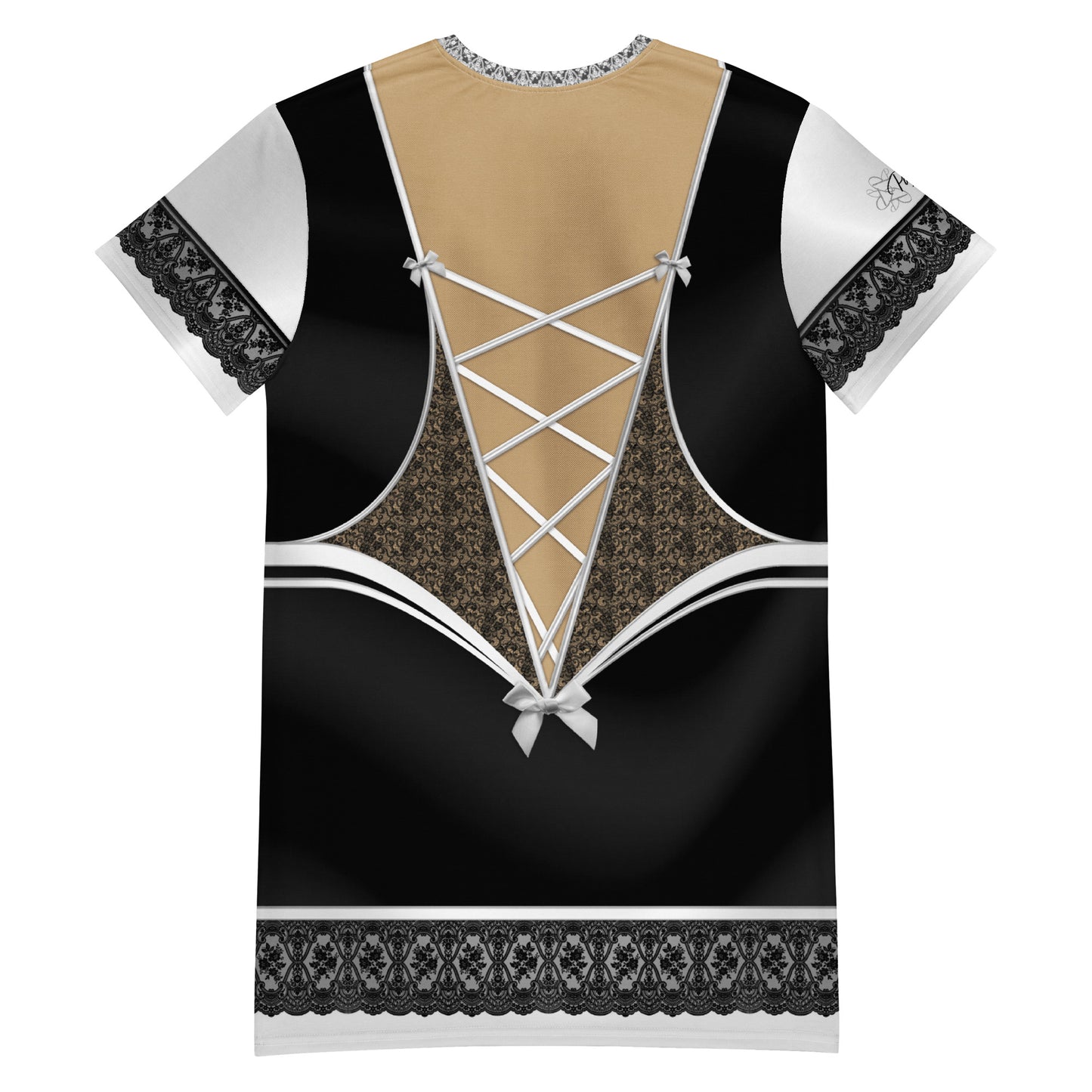 Pajamgeries T-shirt Dress - French Maid - Mediterranean