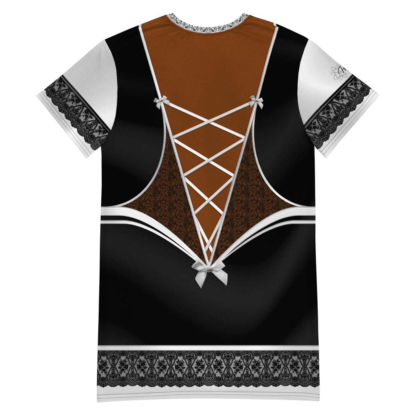 Pajamgeries T-shirt Dress - French Maid - Canela