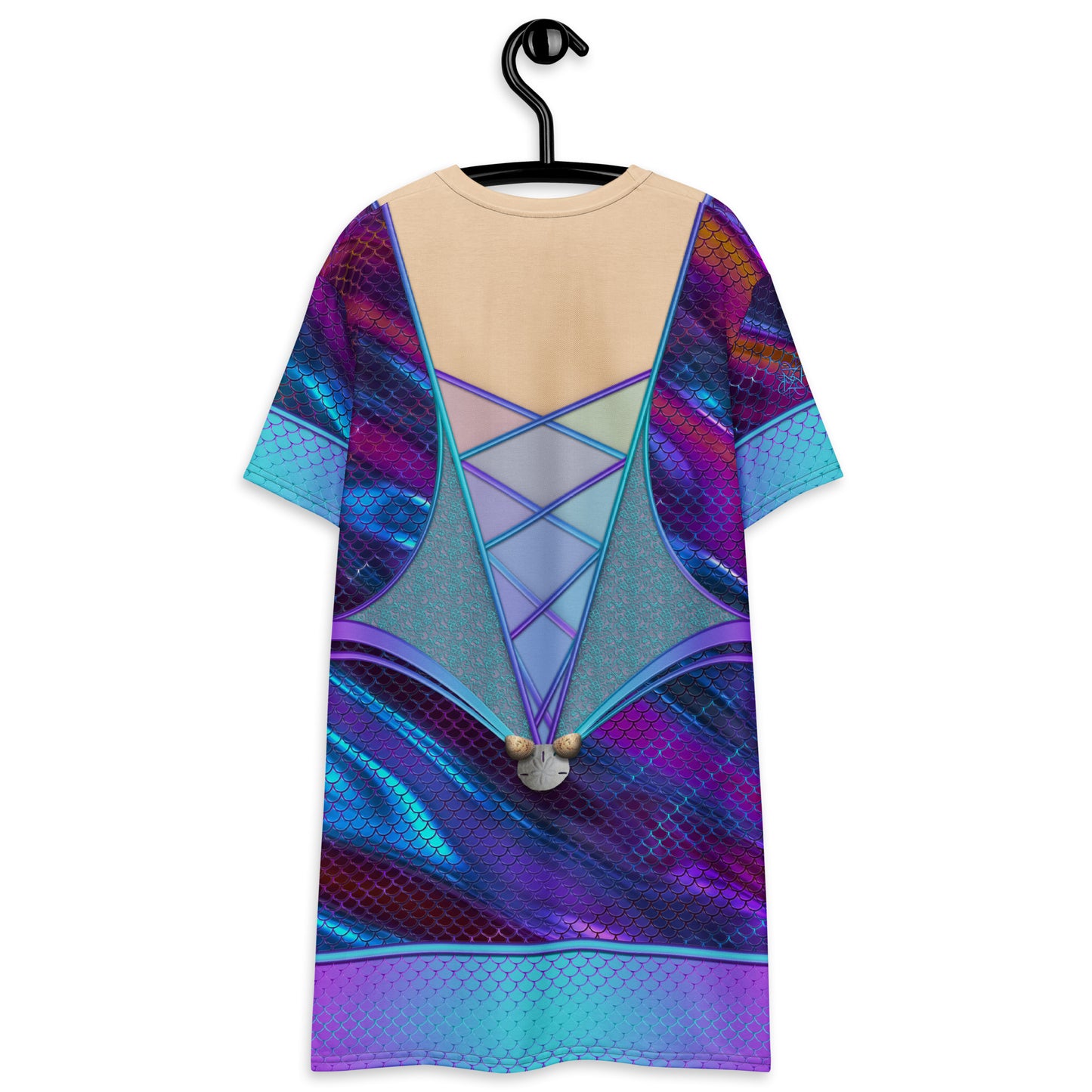 Pajamgeries T-shirt Dress - Mermaid - Ivory