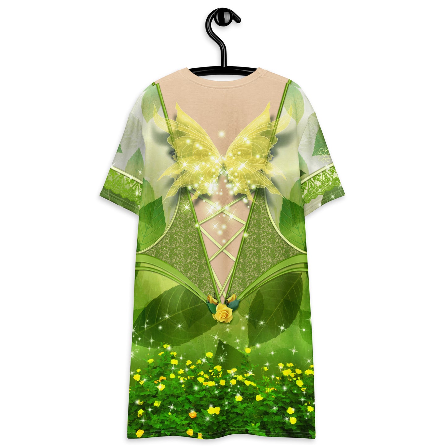 Pajamgeries T-shirt Dress - Garden Pixie - Ivory