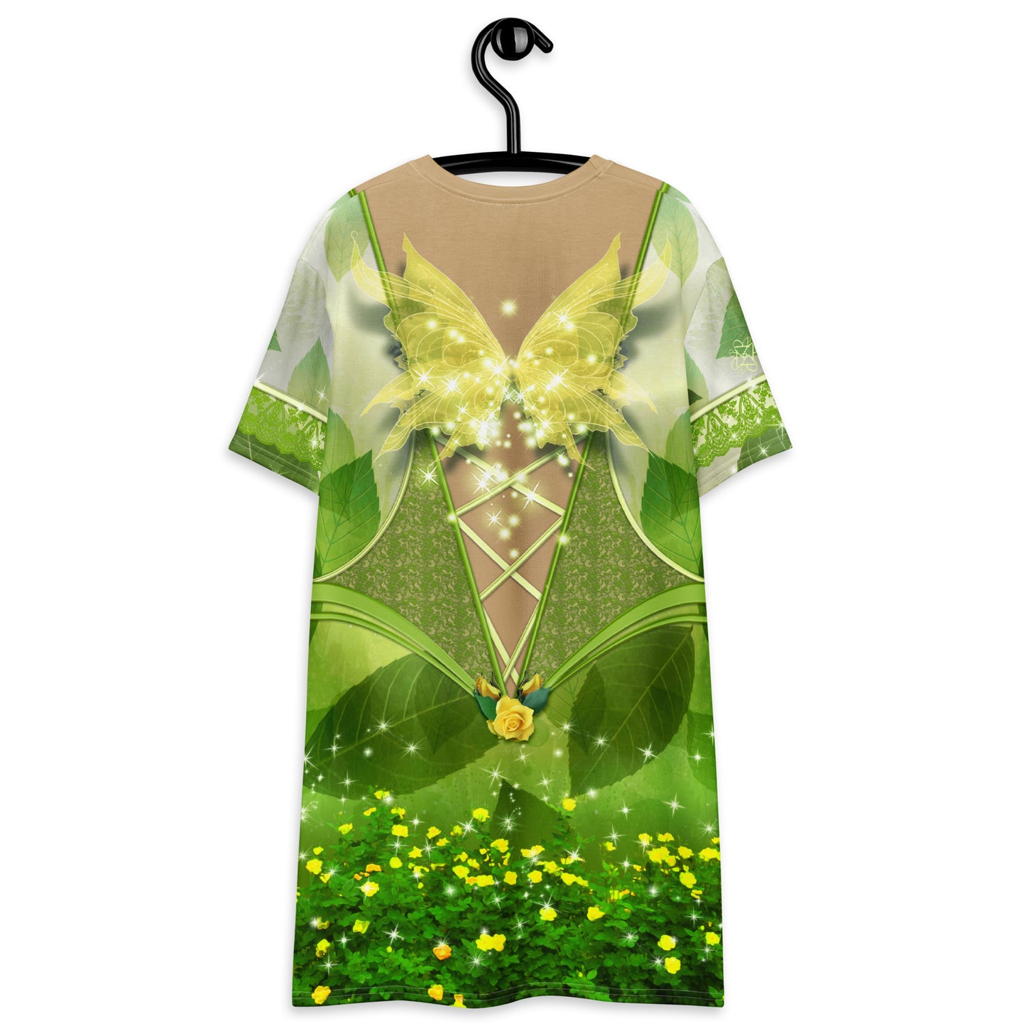 Pajamgeries T-shirt Dress - Garden Pixie - Mediterranean