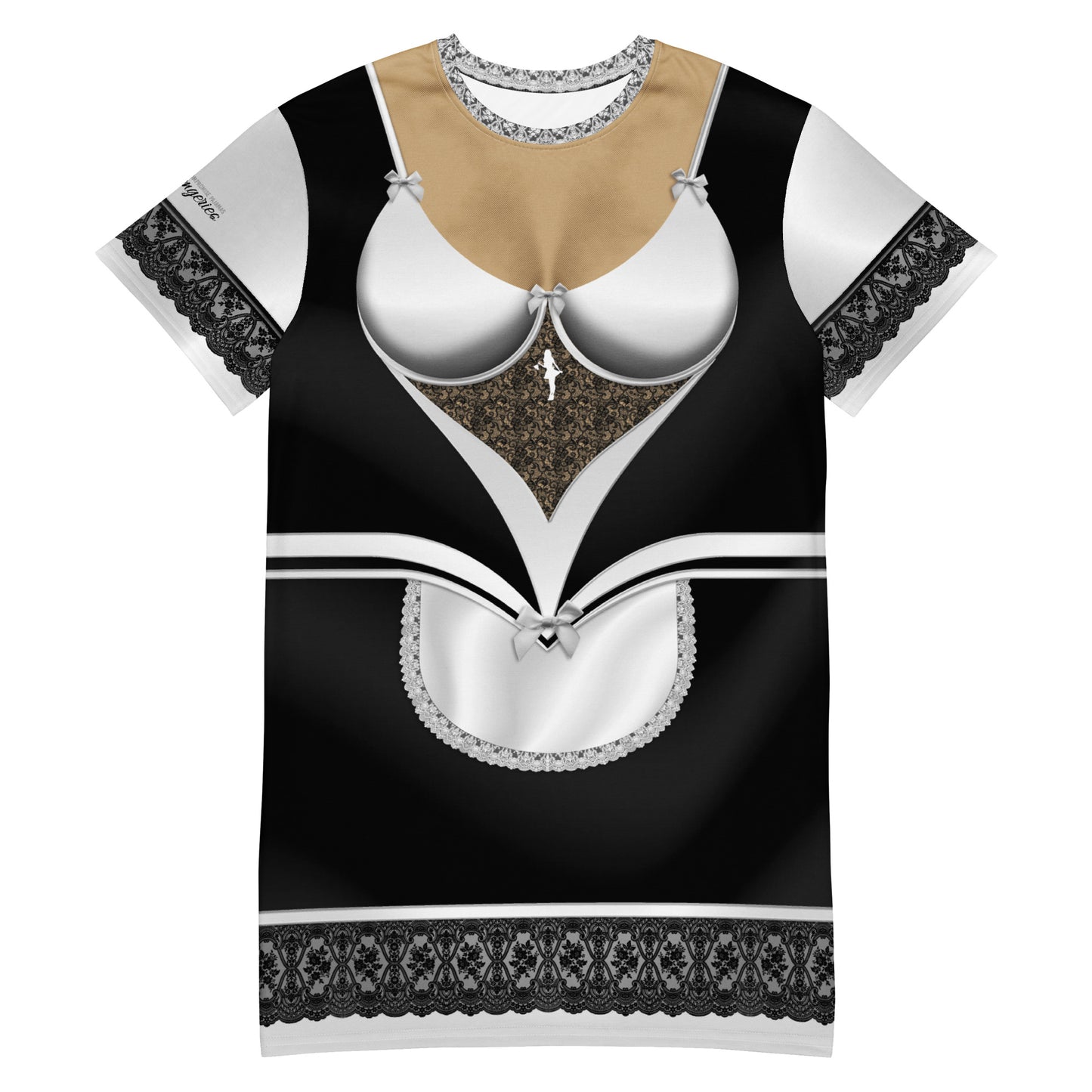 Pajamgeries T-shirt Dress - French Maid - Mediterranean