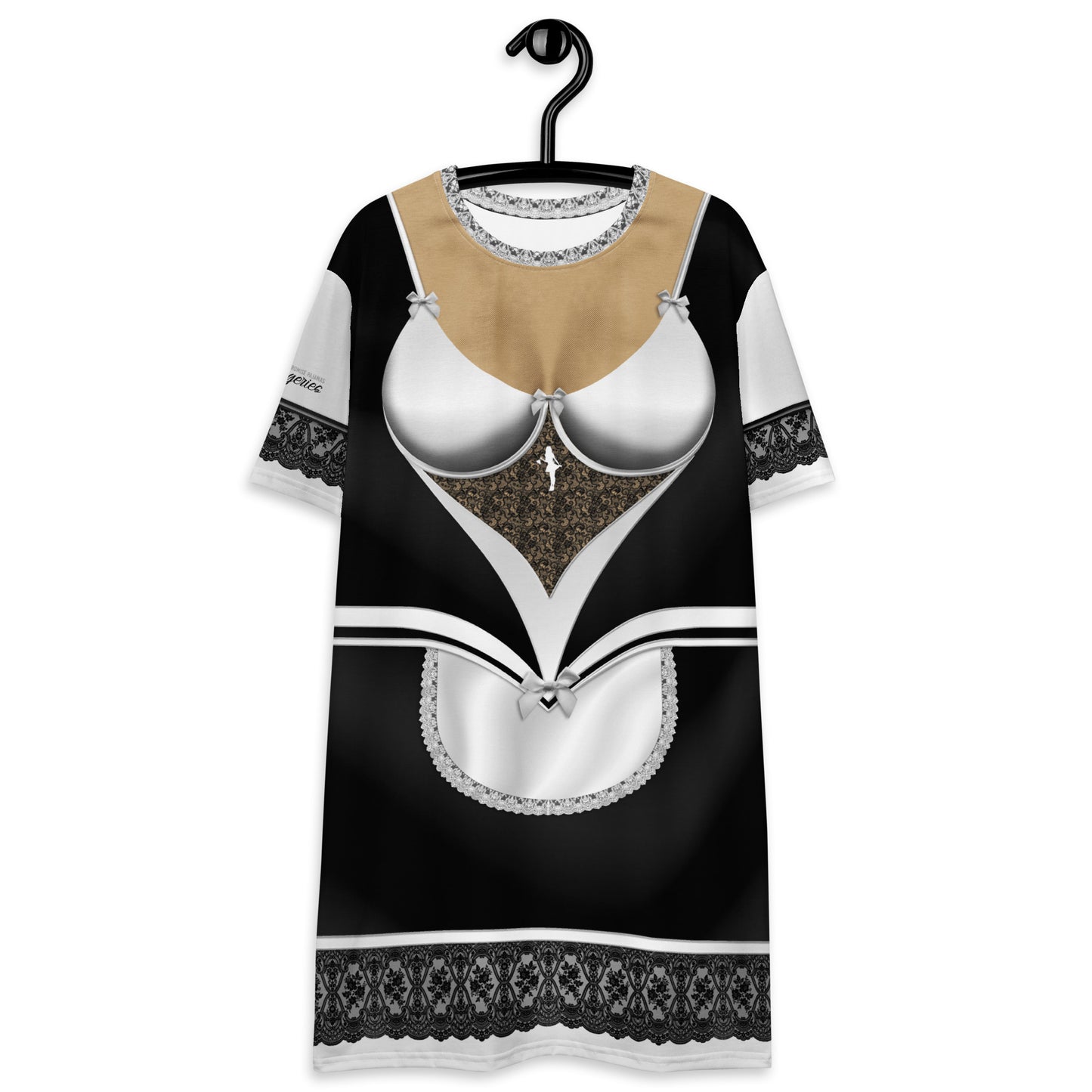 Pajamgeries T-shirt Dress - French Maid - Mediterranean