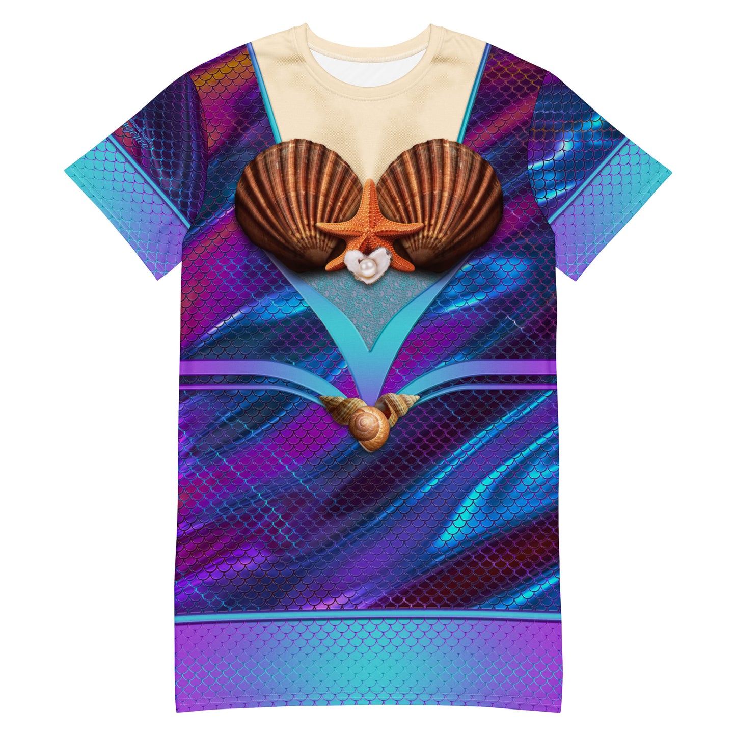 Pajamgeries T-shirt Dress - Mermaid - Hanami