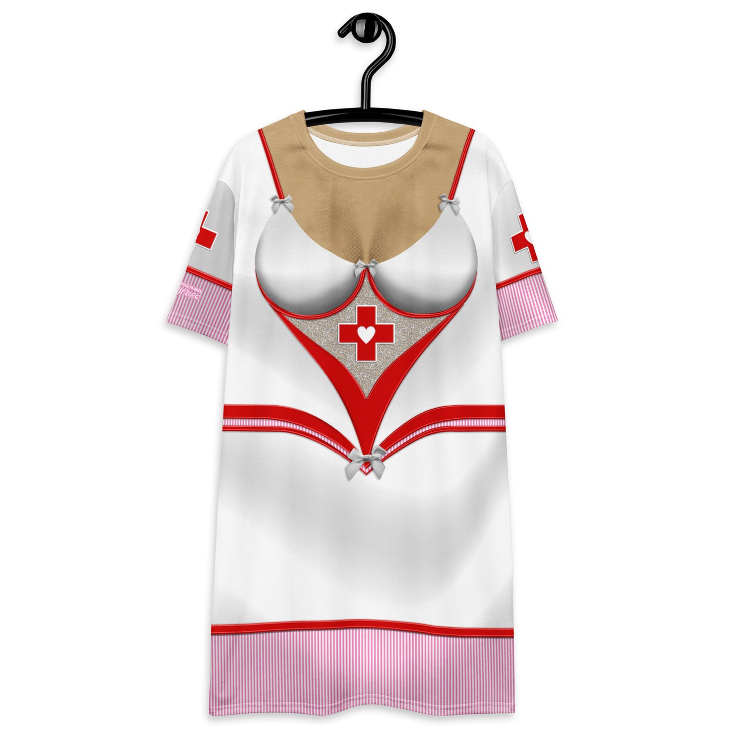 Pajamgeries T-shirt Dress - Night Nurse - Mediterranean