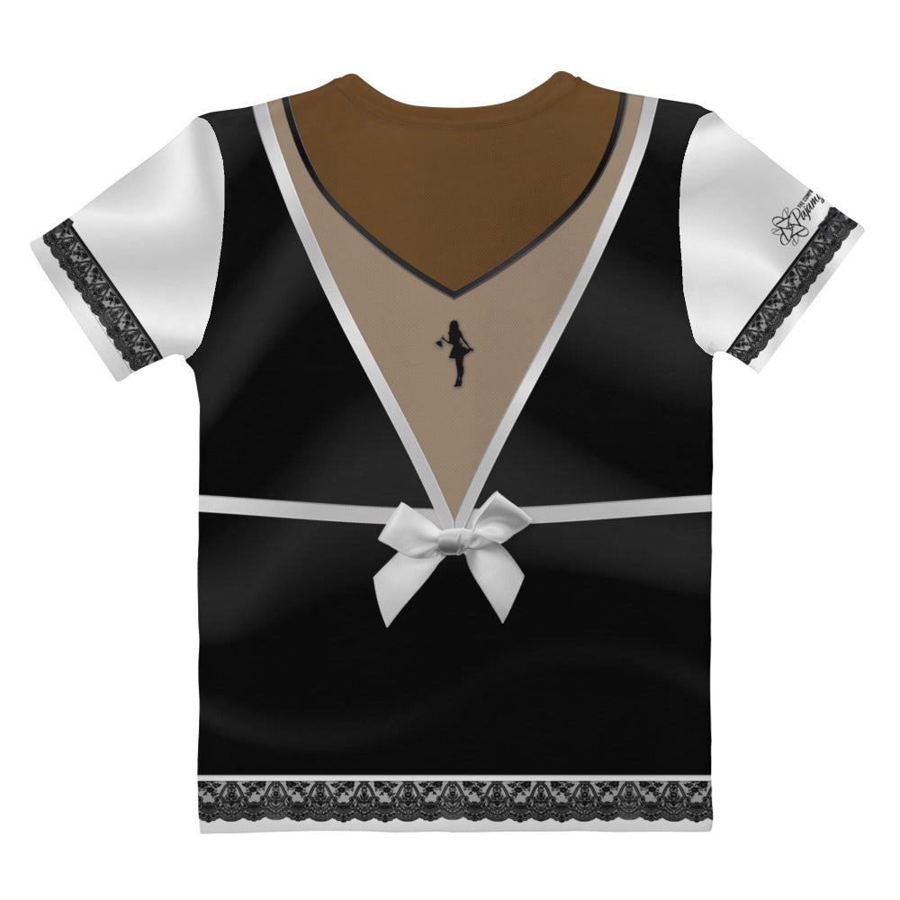 Pajamgeries Women's T-shirt - French Maid - Ebony