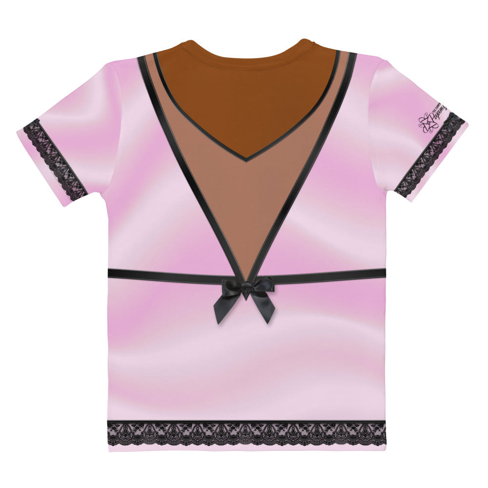 Pajamgeries Women's T-shirt - Pink and Black - Canela