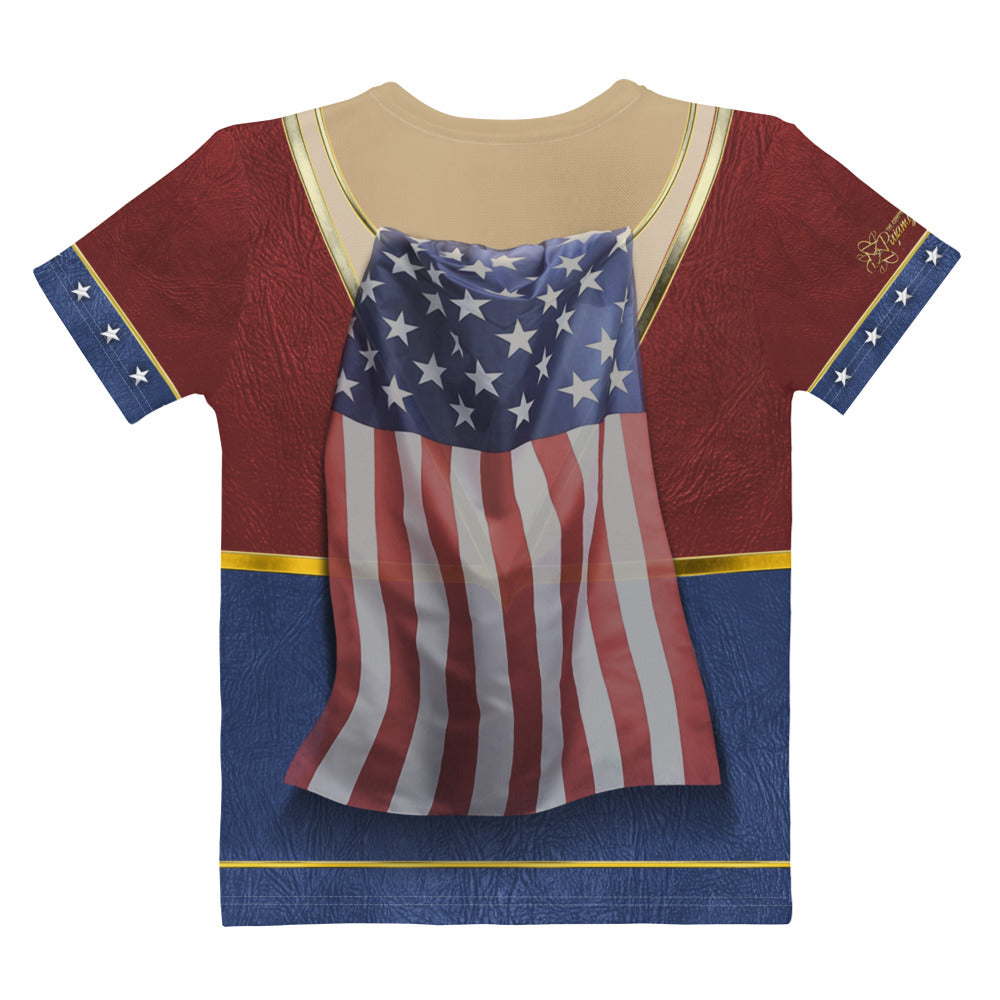 Pajamgeries Women's T-shirt - Superheroine - Mediterranean