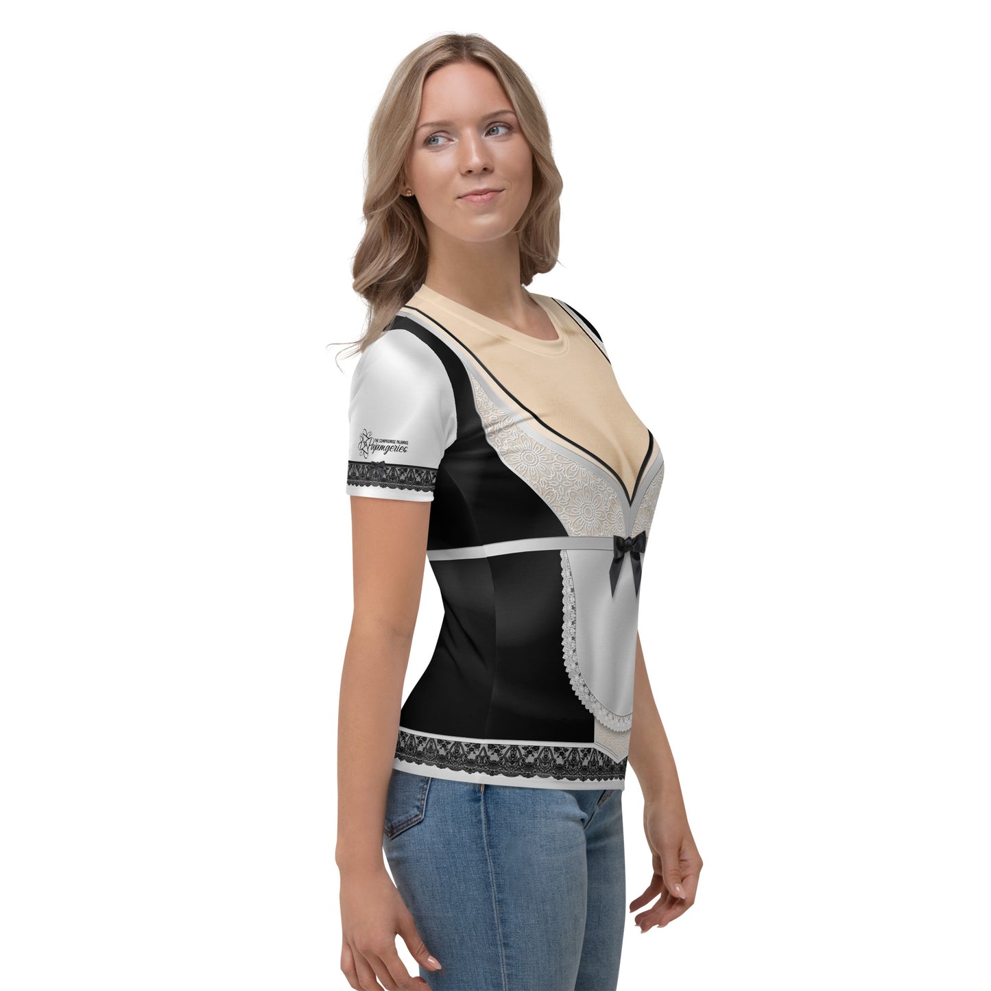 Pajamgeries Women's T-shirt - French Maid - Ivory