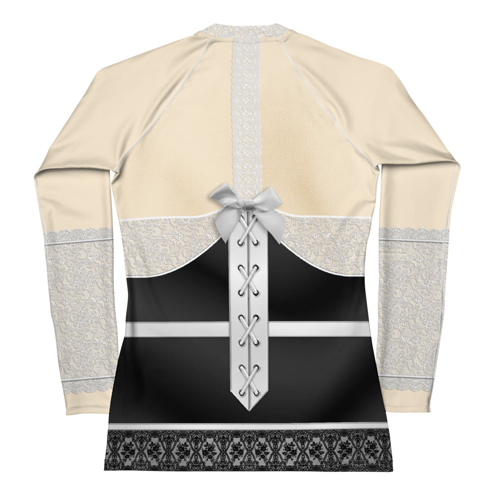 Pajamgeries Women's Rash Guard - French Maid - Hanami