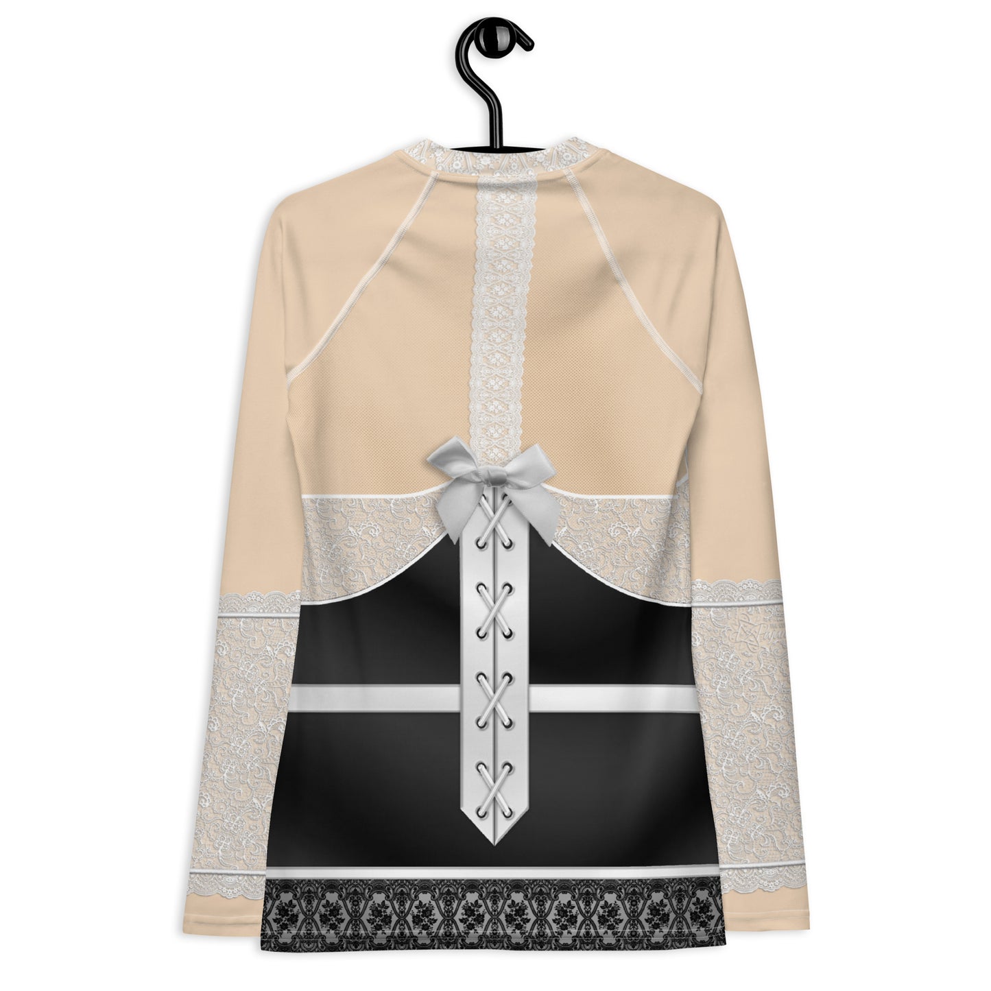 Pajamgeries Women's Rash Guard - French Maid - Ivory