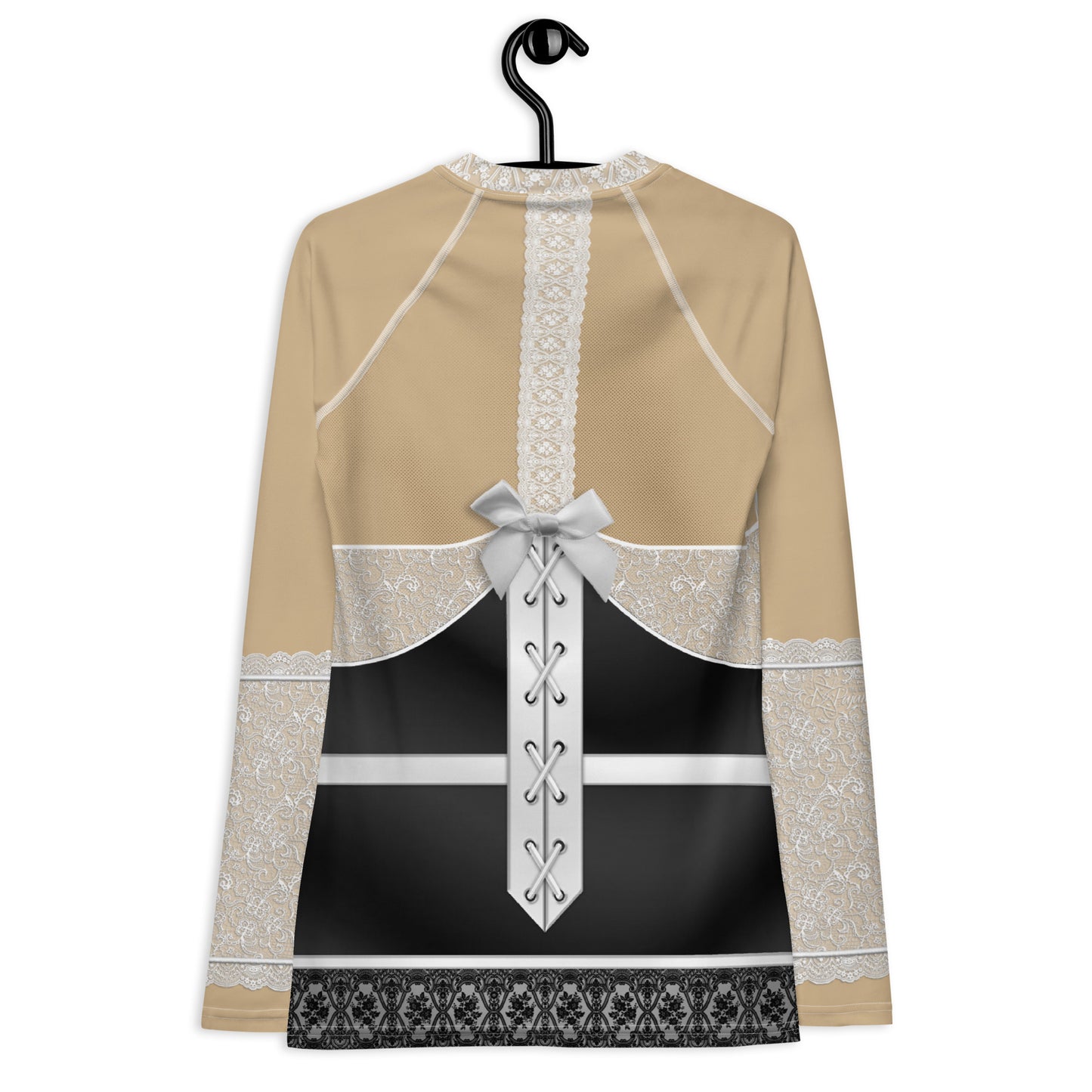 Pajamgeries Women's Rash Guard - French Maid - Mediterranean