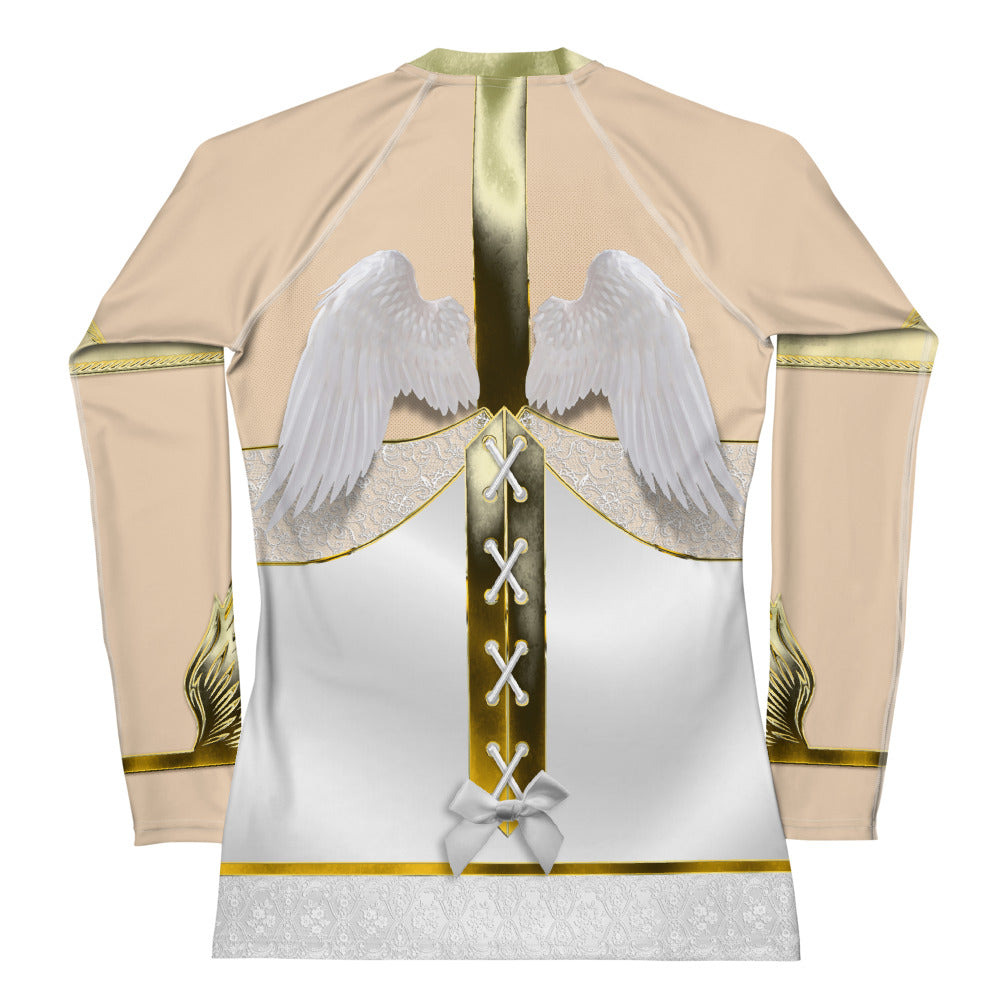 Pajamgeries Women's Rash Guard - Good Girl - Ivory