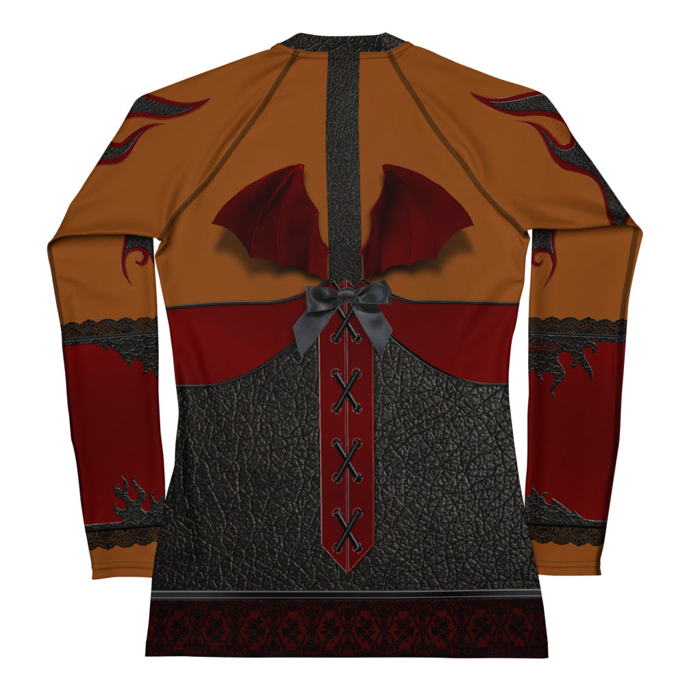 Pajamgeries Women's Rash Guard - Bad Girl - Canela