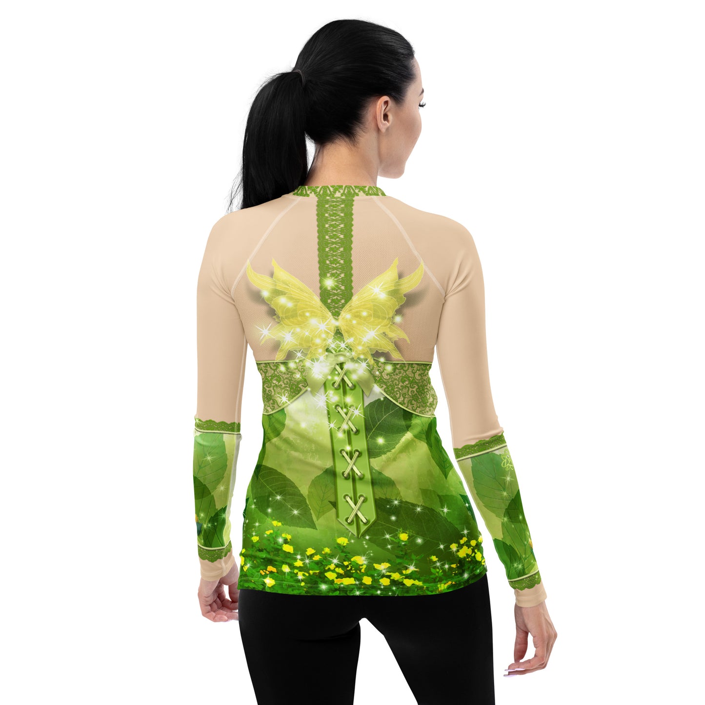 Pajamgeries Women's Rash Guard - Pixie - Ivory