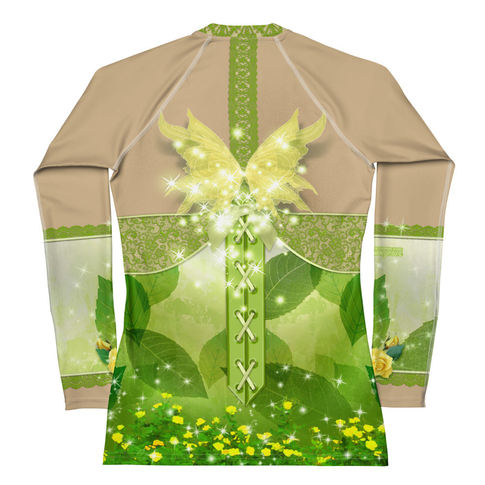 Pajamgeries Women's Rash Guard - Pixie - Mediterranean