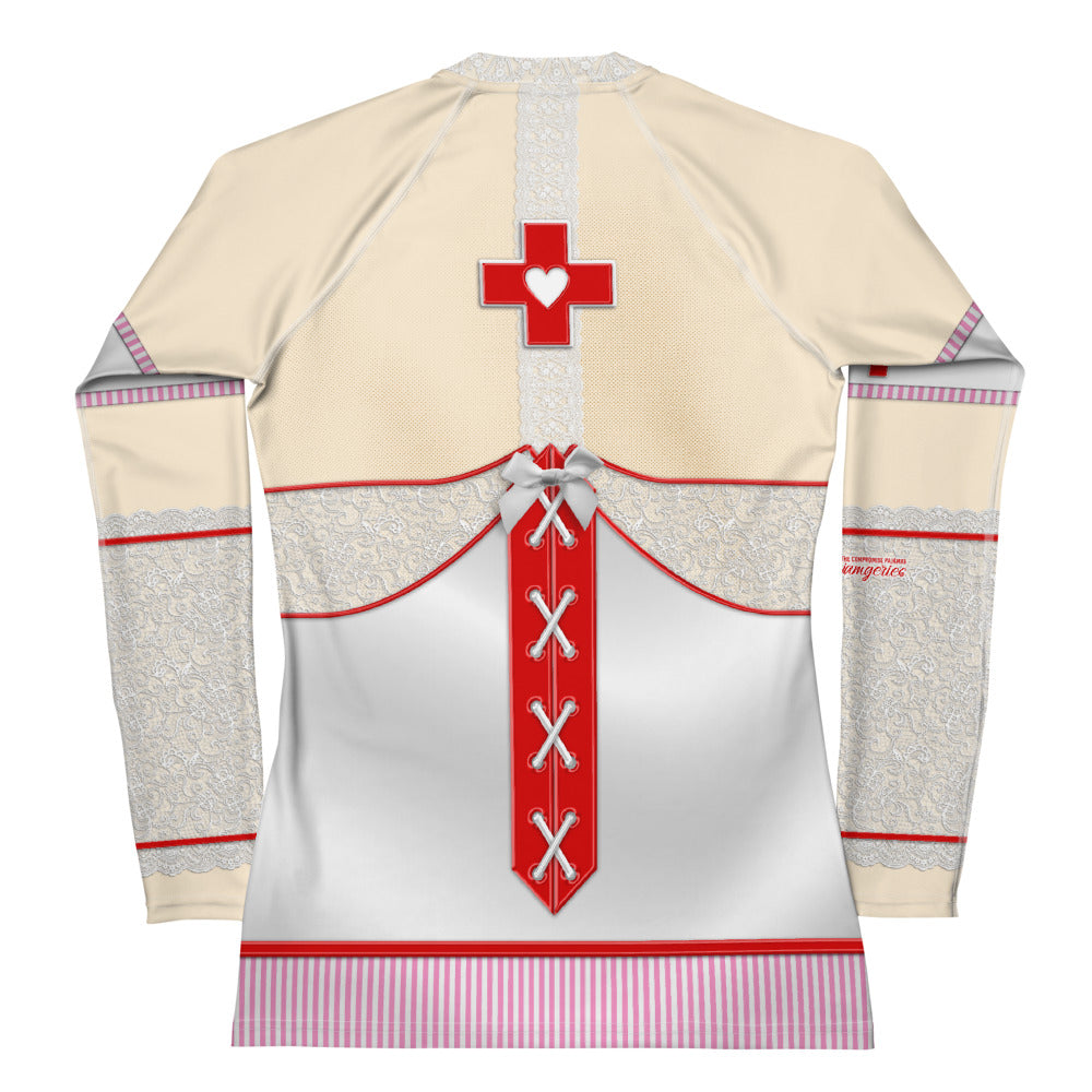 Pajamgeries Women's Rash Guard - Night Nurse - Hanami