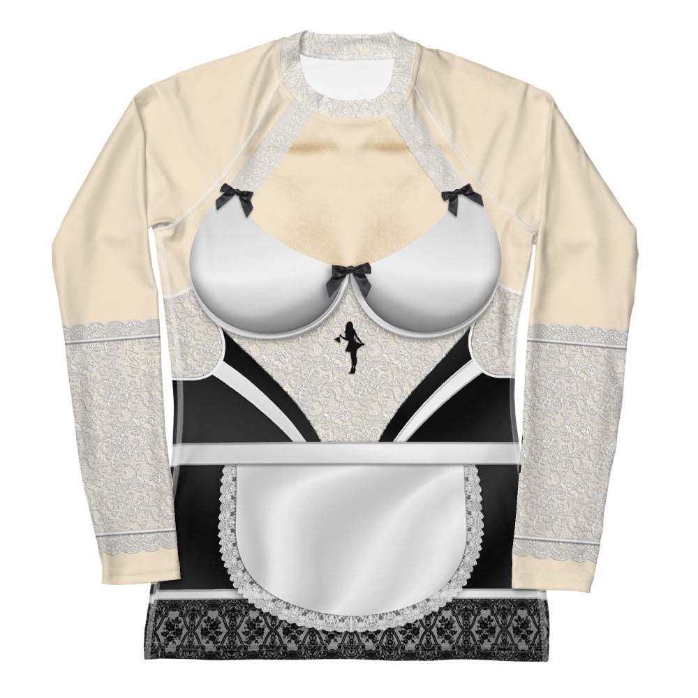 Pajamgeries Women's Rash Guard - French Maid - Hanami