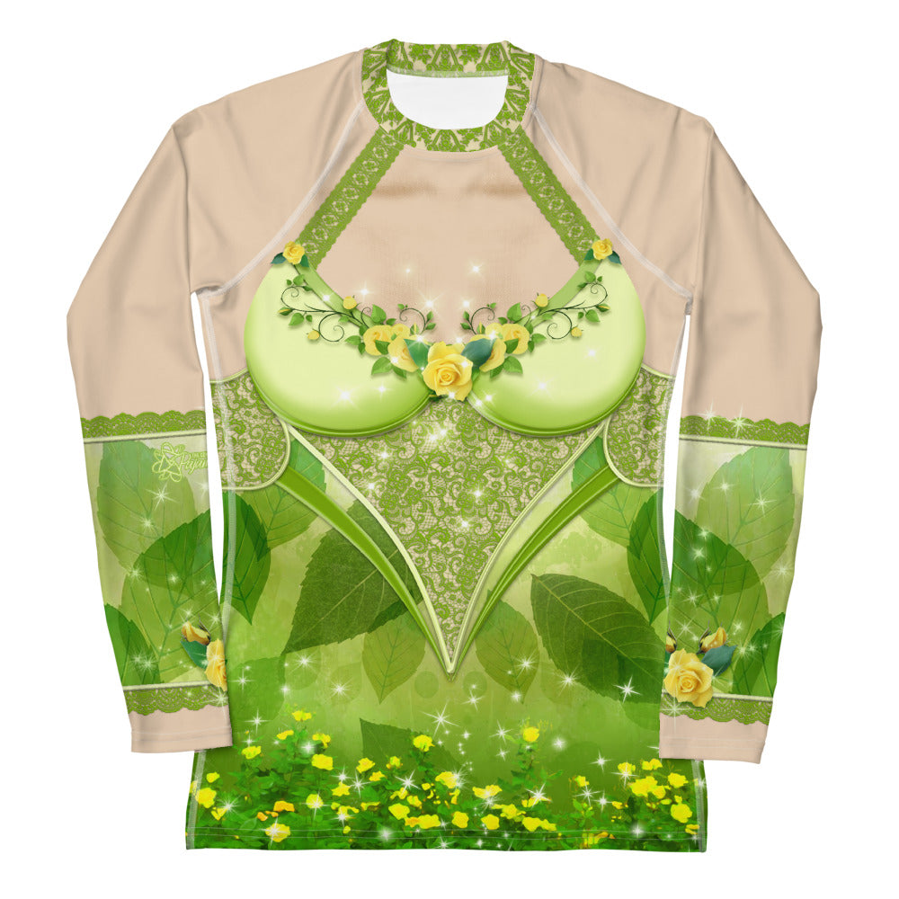 Pajamgeries Women's Rash Guard - Pixie - Ivory