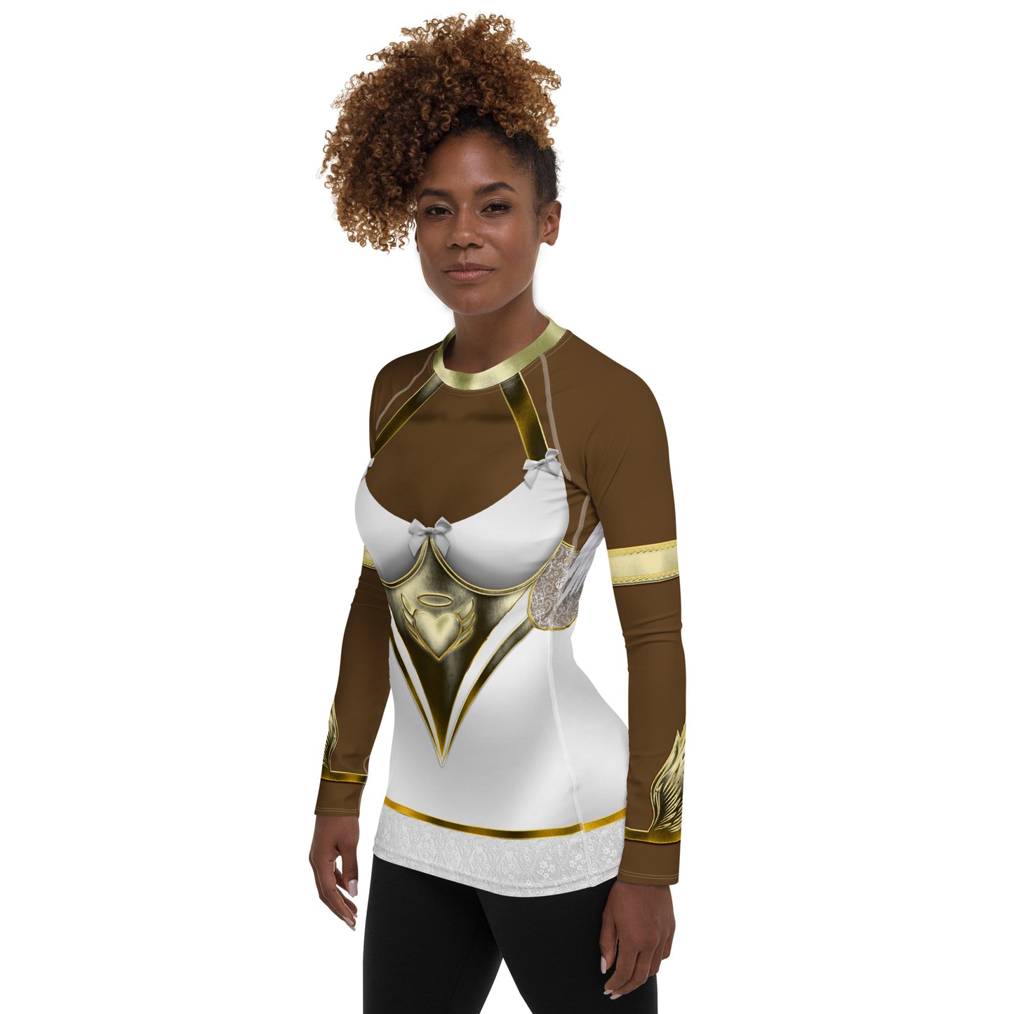 Pajamgeries Women's Rash Guard - Good Girl - Ebony