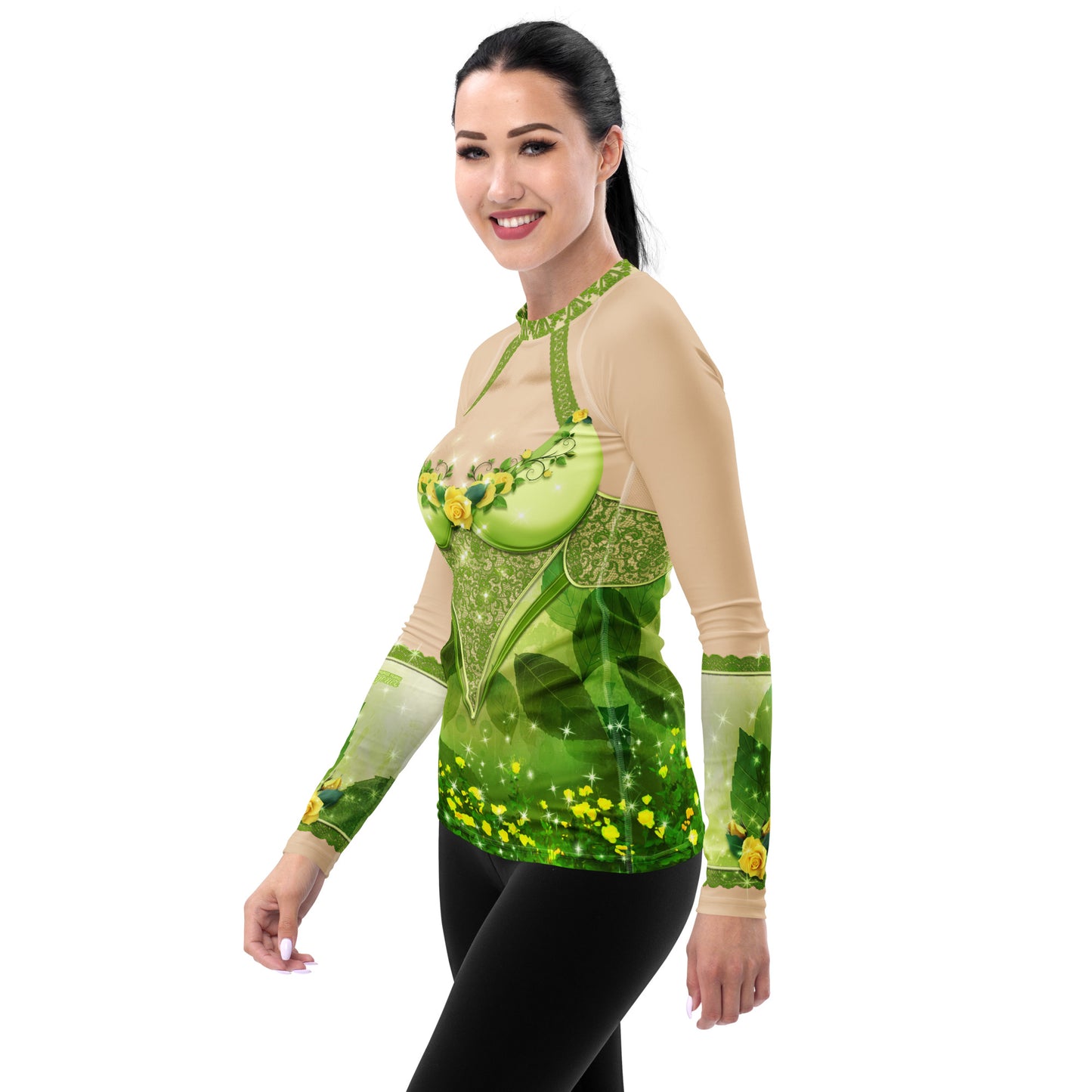 Pajamgeries Women's Rash Guard - Pixie - Ivory