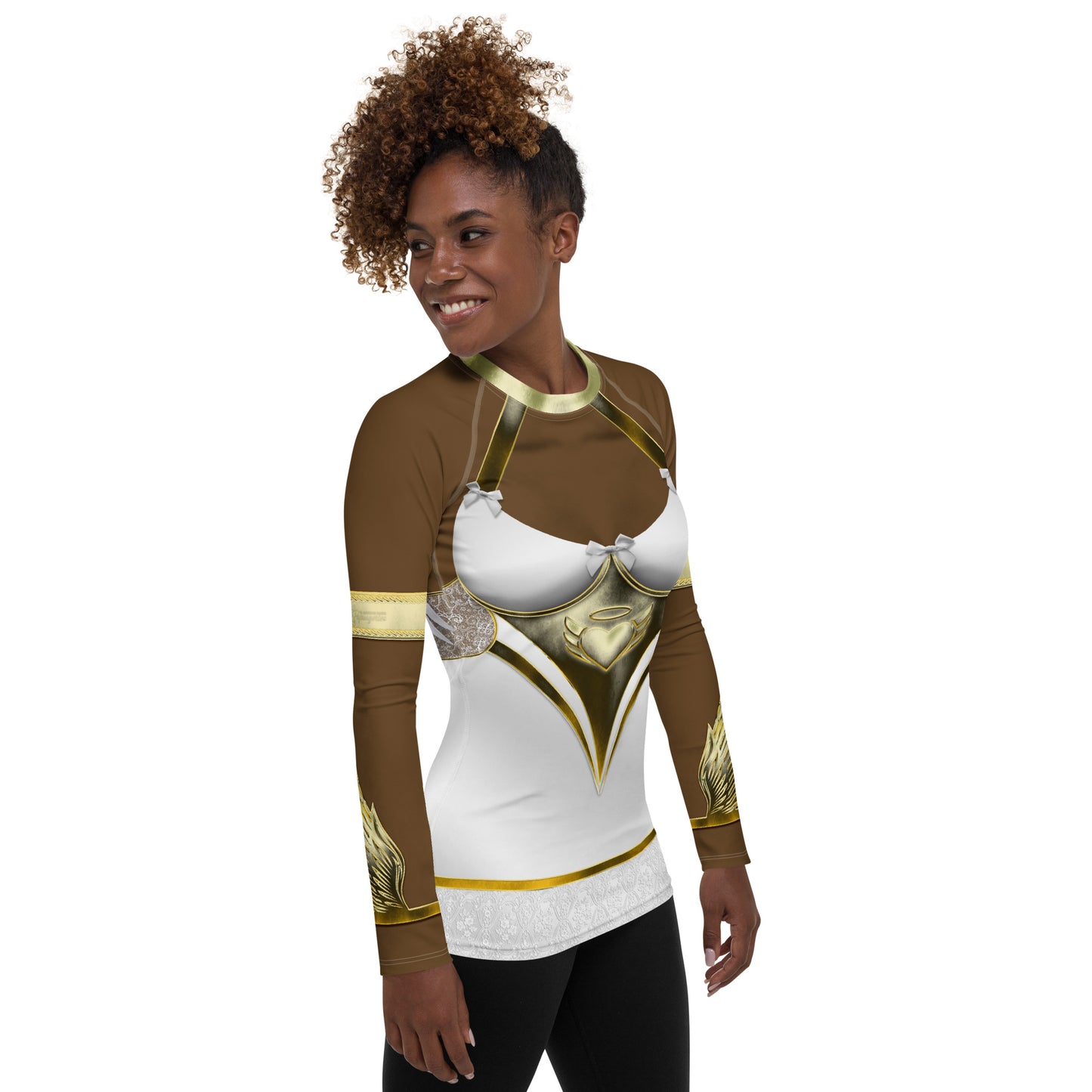 Pajamgeries Women's Rash Guard - Good Girl - Ebony