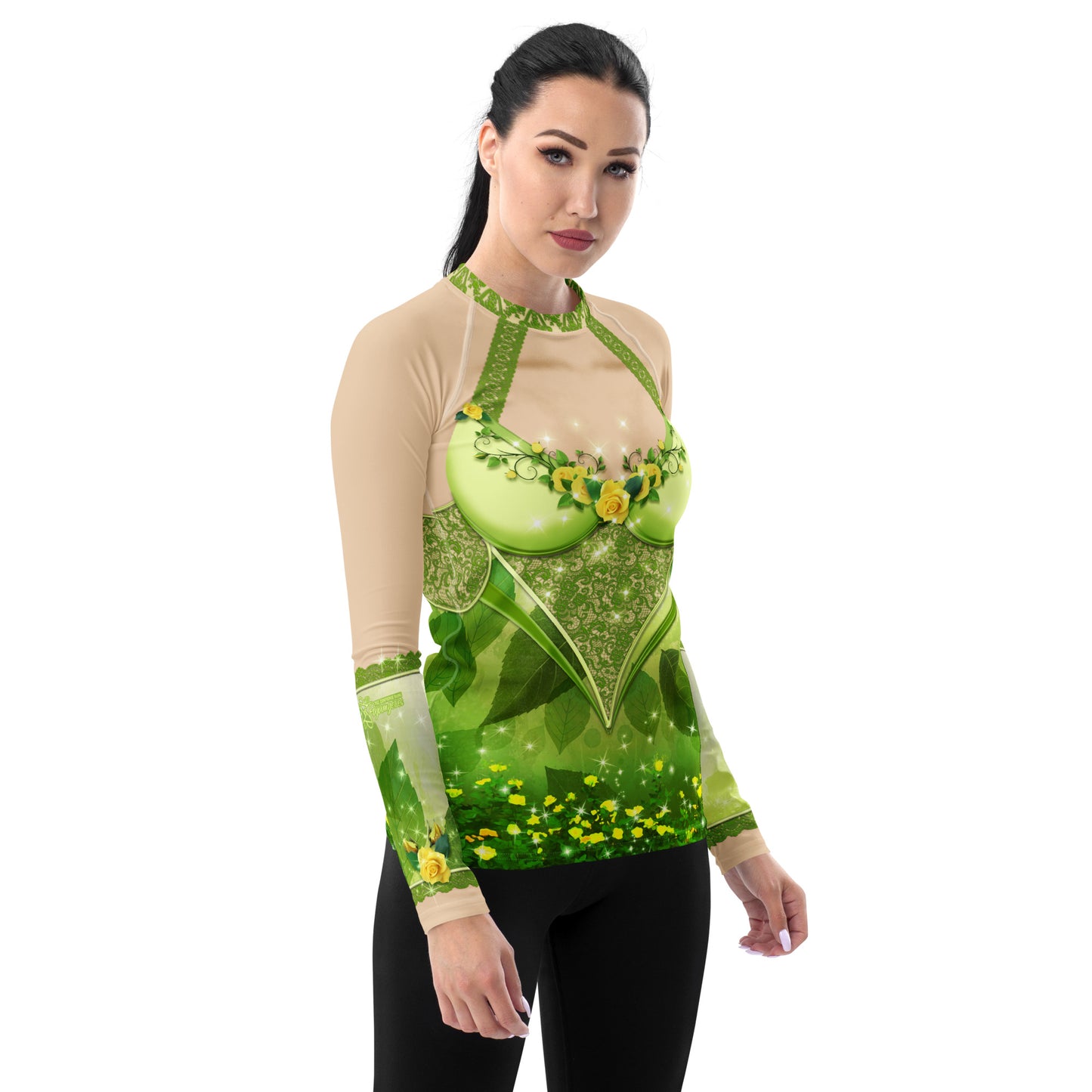 Pajamgeries Women's Rash Guard - Pixie - Ivory