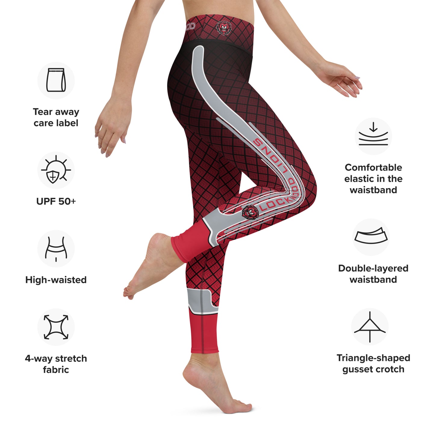 LHS Yoga Leggings - Lockwood Lions