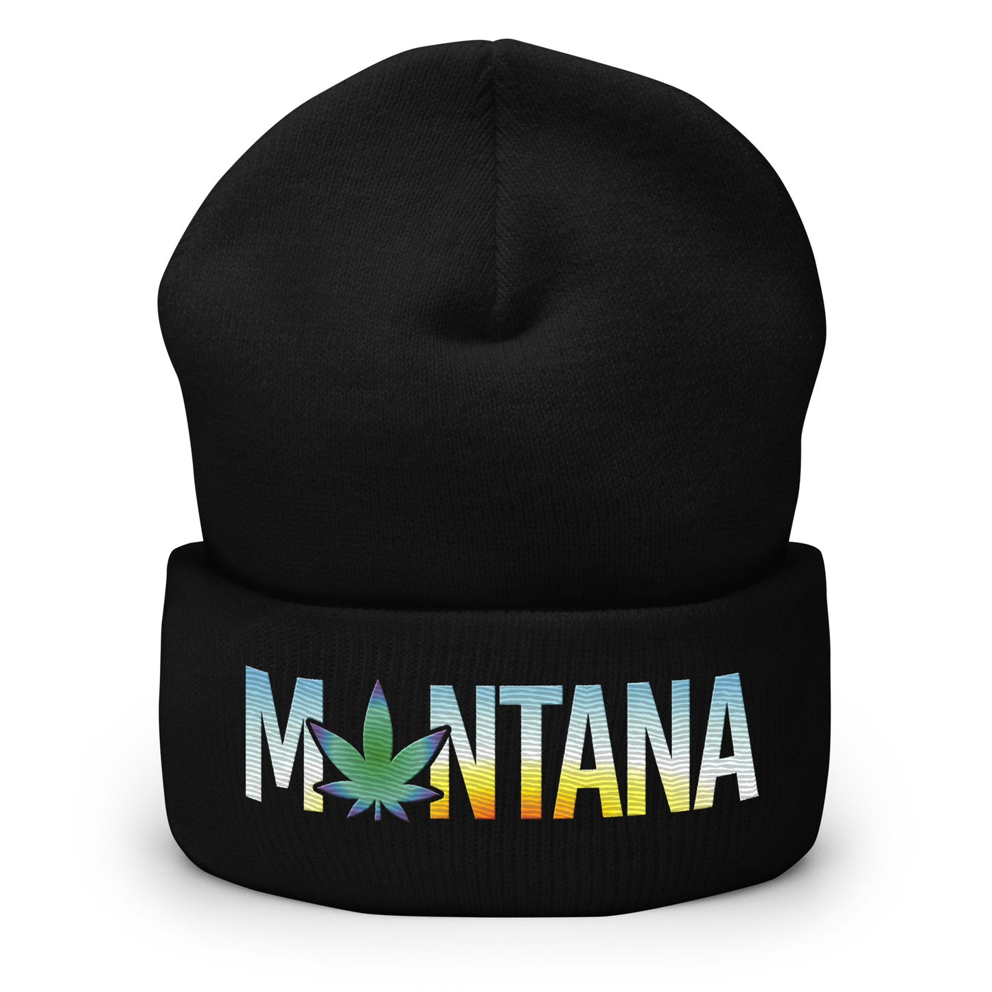 Montana Sunrise Cuffed Beanie