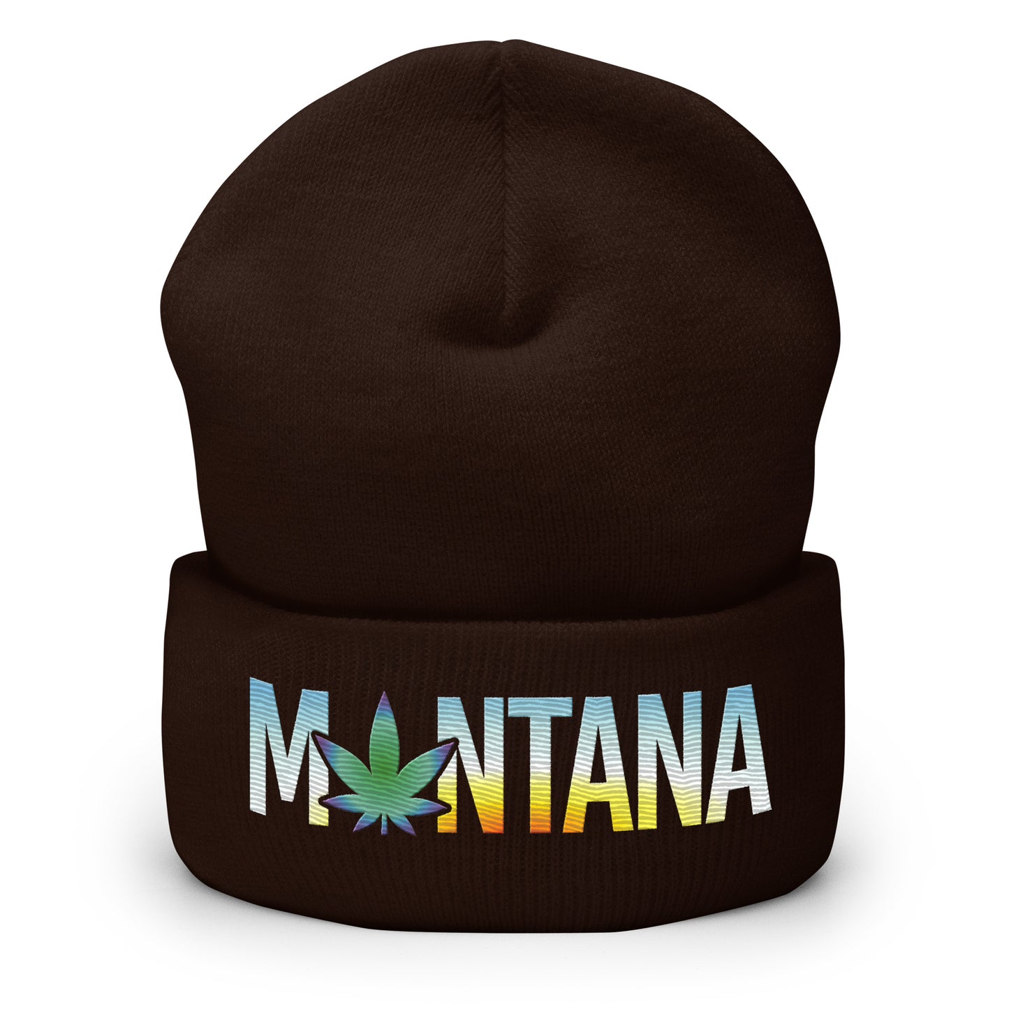 Montana Sunrise Cuffed Beanie